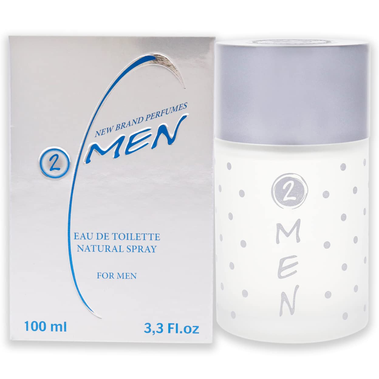 New Brand 2 Men Eau de Toilette Floral Woody Scent 3.3 oz Spray
