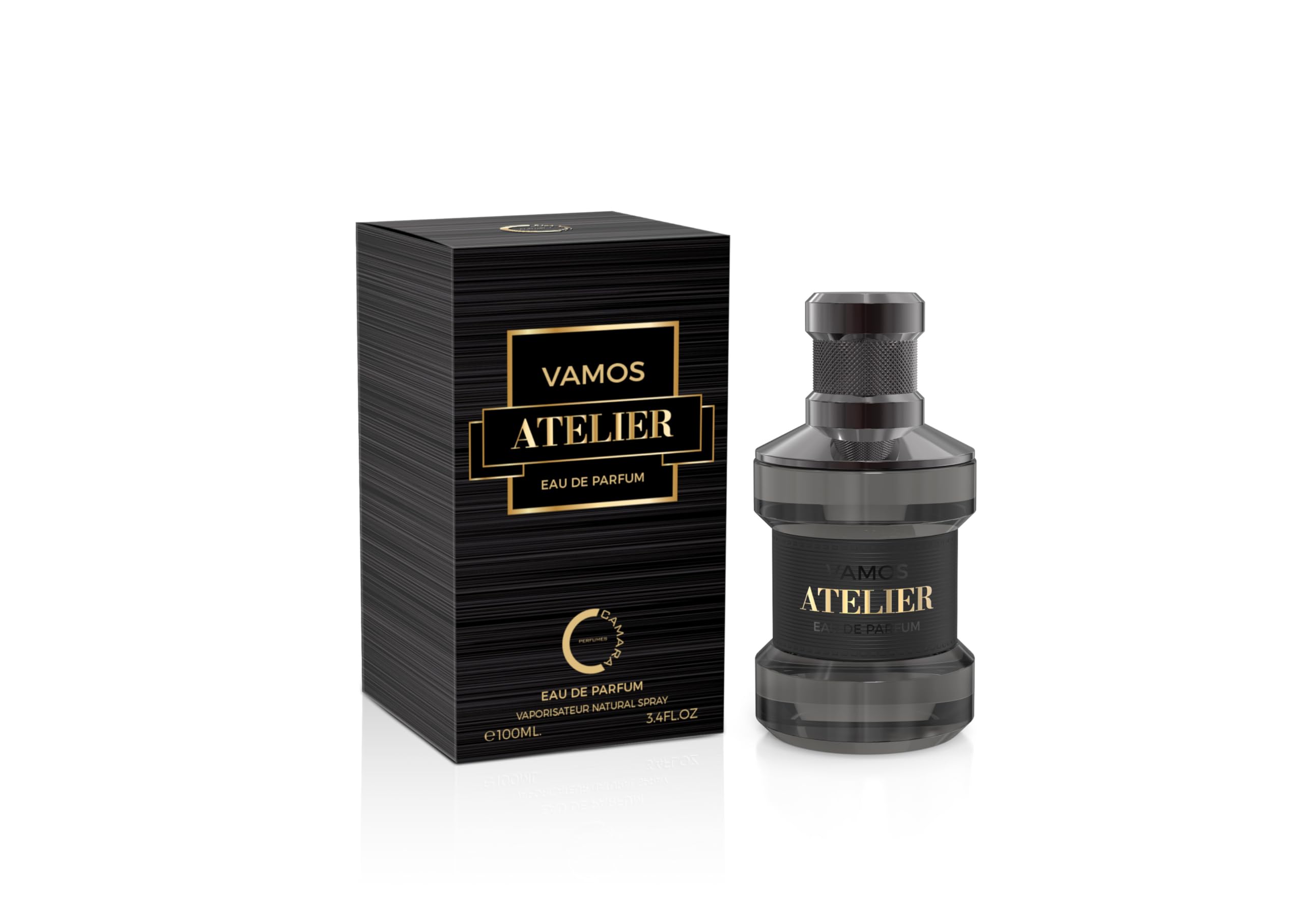 Camara Vamos Atelier Eau de Parfum Spray for Men, 3.4 Fl Oz (100 mL)