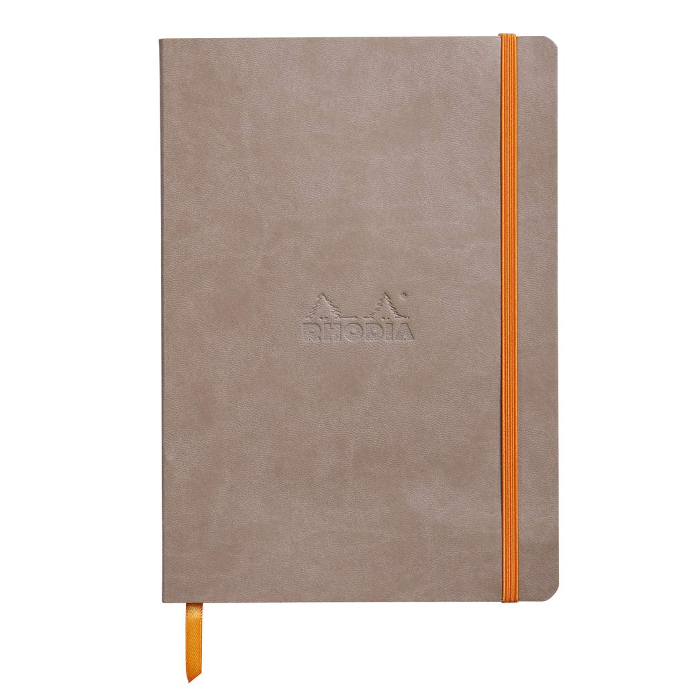 Cuaderno blando Rhodia Rhodiarama - 80 hojas rayadas - 6 x 8 1/4 - Taupe