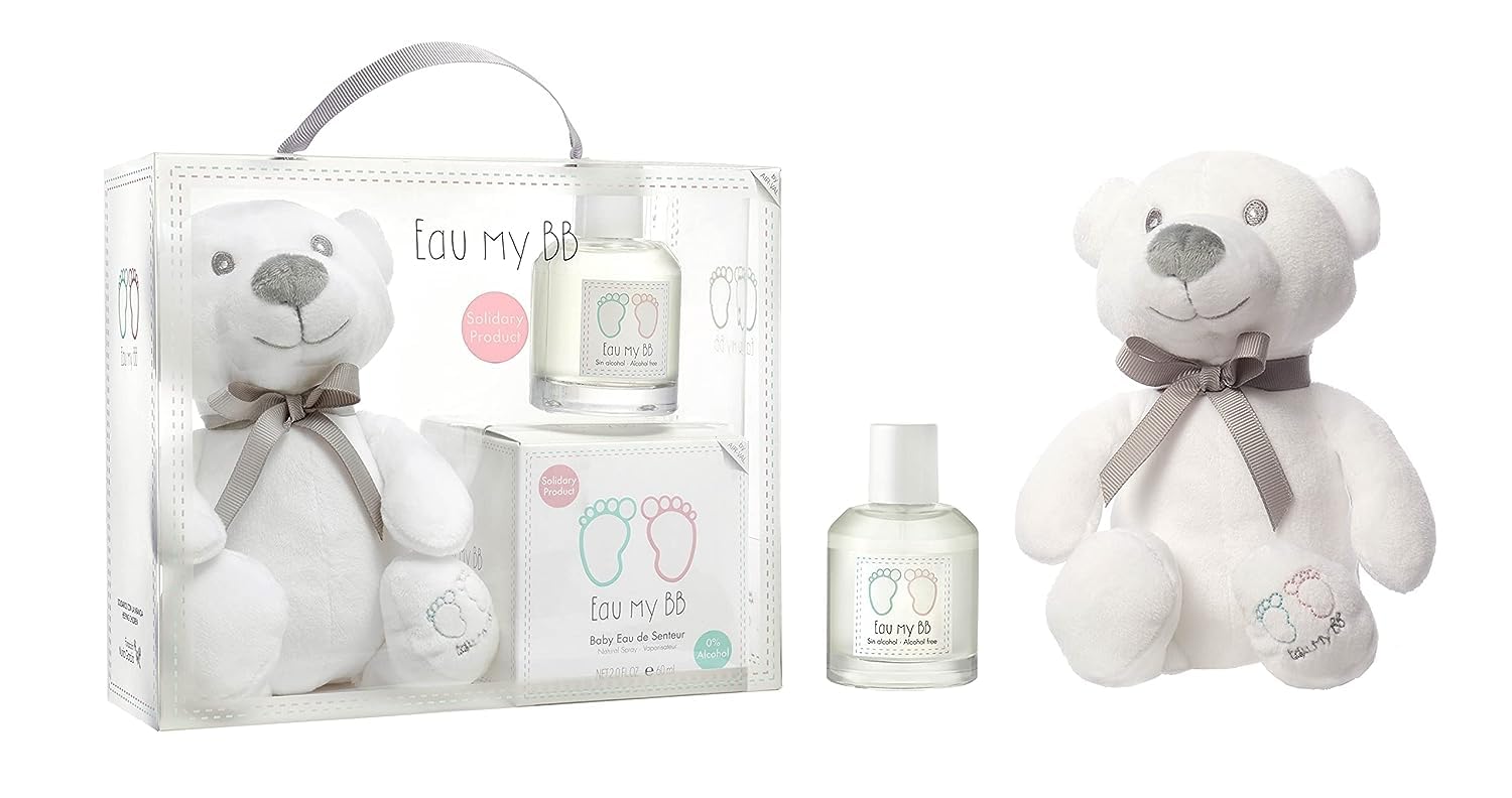 Eau My BB All-Natural Alcohol Free Fragrance for Babies, 2-Piece Gift Set (Eau de Toilette+Plush Toy)