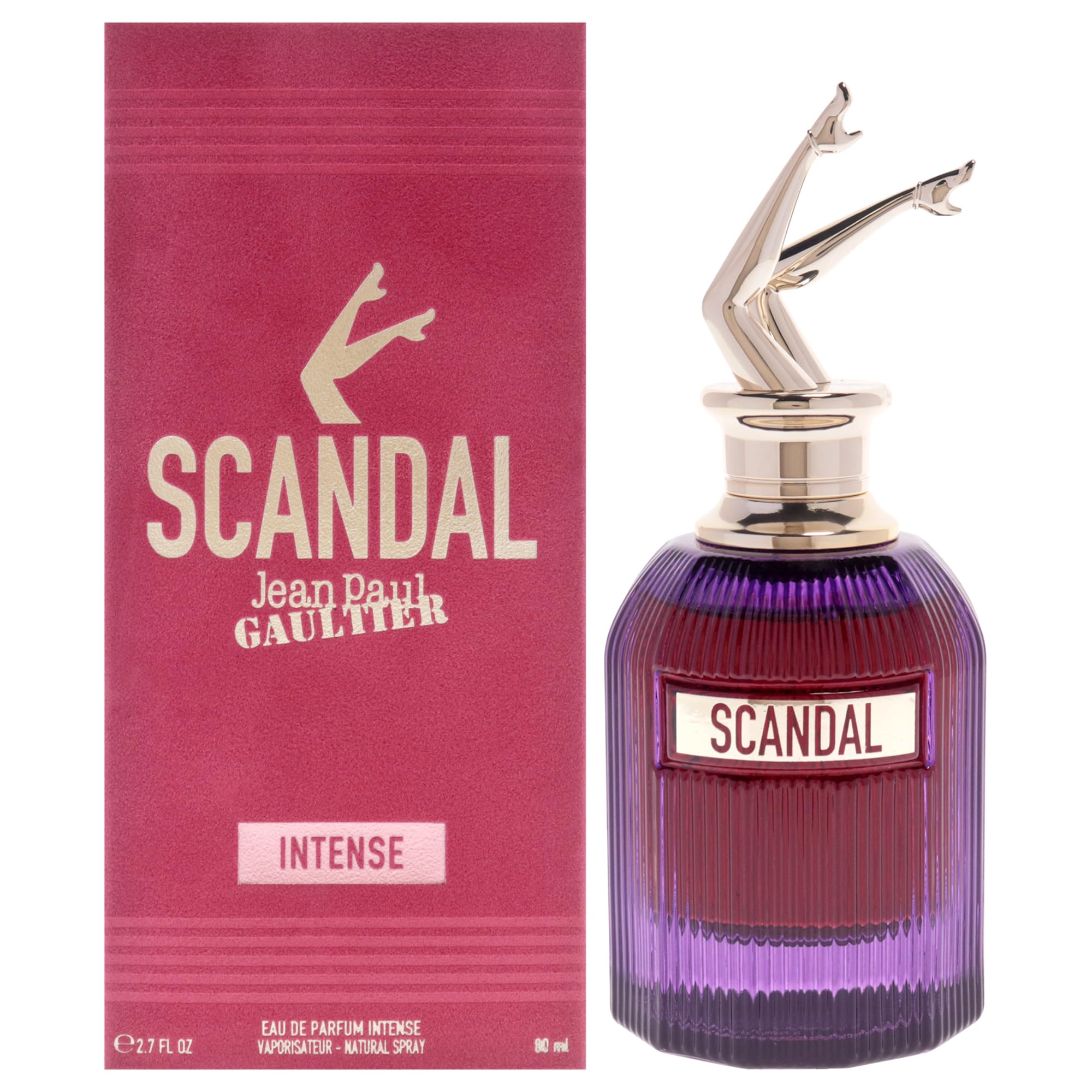 Jean Paul Gaultier Scandal Intense Eau de Parfum for Women, Oriental Floral Fragrance with Cardamom Ylang Ylang and Vanilla, 2.7 oz Spray