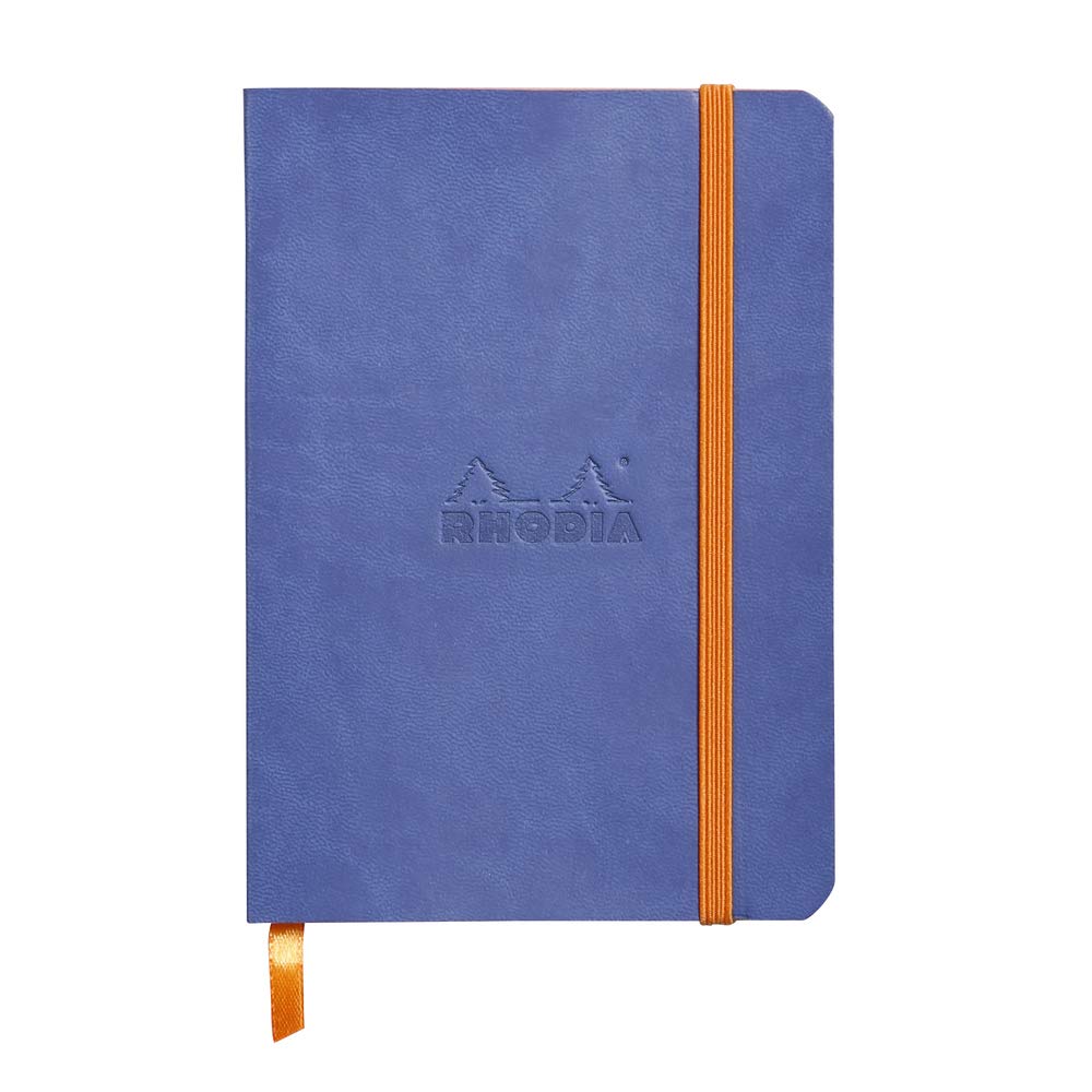 Carnet souple Rhodia Rhodiarama - 72 feuilles lignées - 4 x 5 1/2 - Saphir