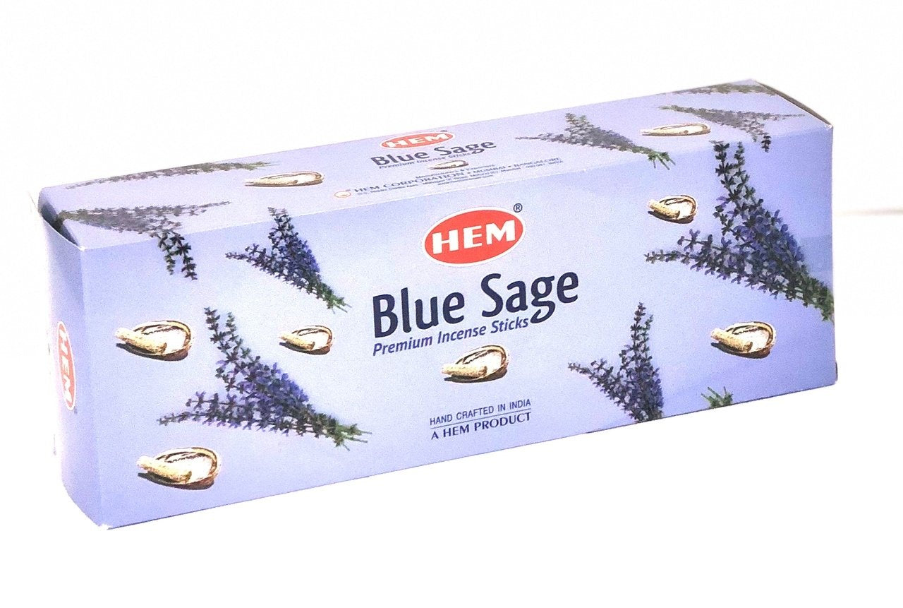 Hem Blue Sage Incense Sticks - 120 Stick Bulk Box (6 Inner Tubes of 20)