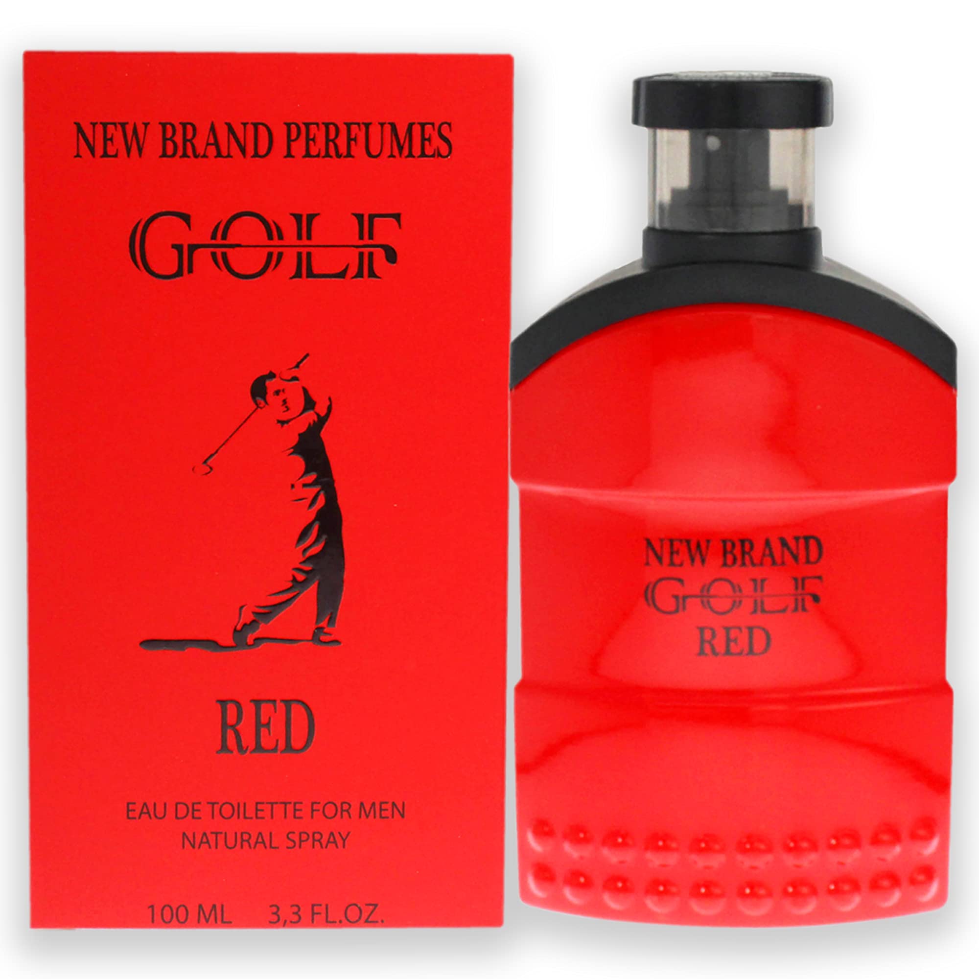 New Brand Golf Red Eau de Toilette Men Aromatic Coffee Amber Scent 3.3 oz Spray