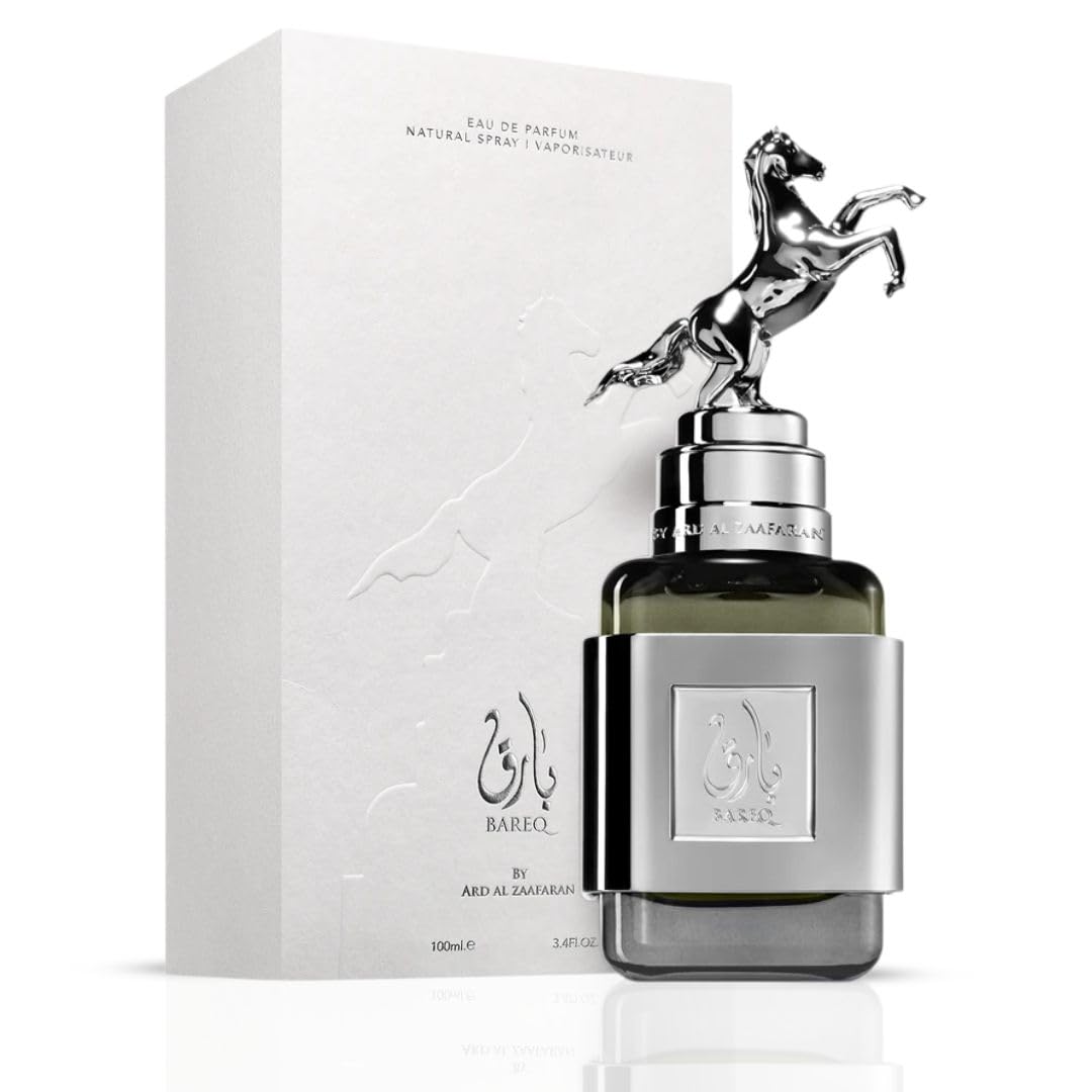 Ard Al Zaafaran Bareq Eau de Parfum Spray for Unisex, 3.4 Fl Oz (100 ml)