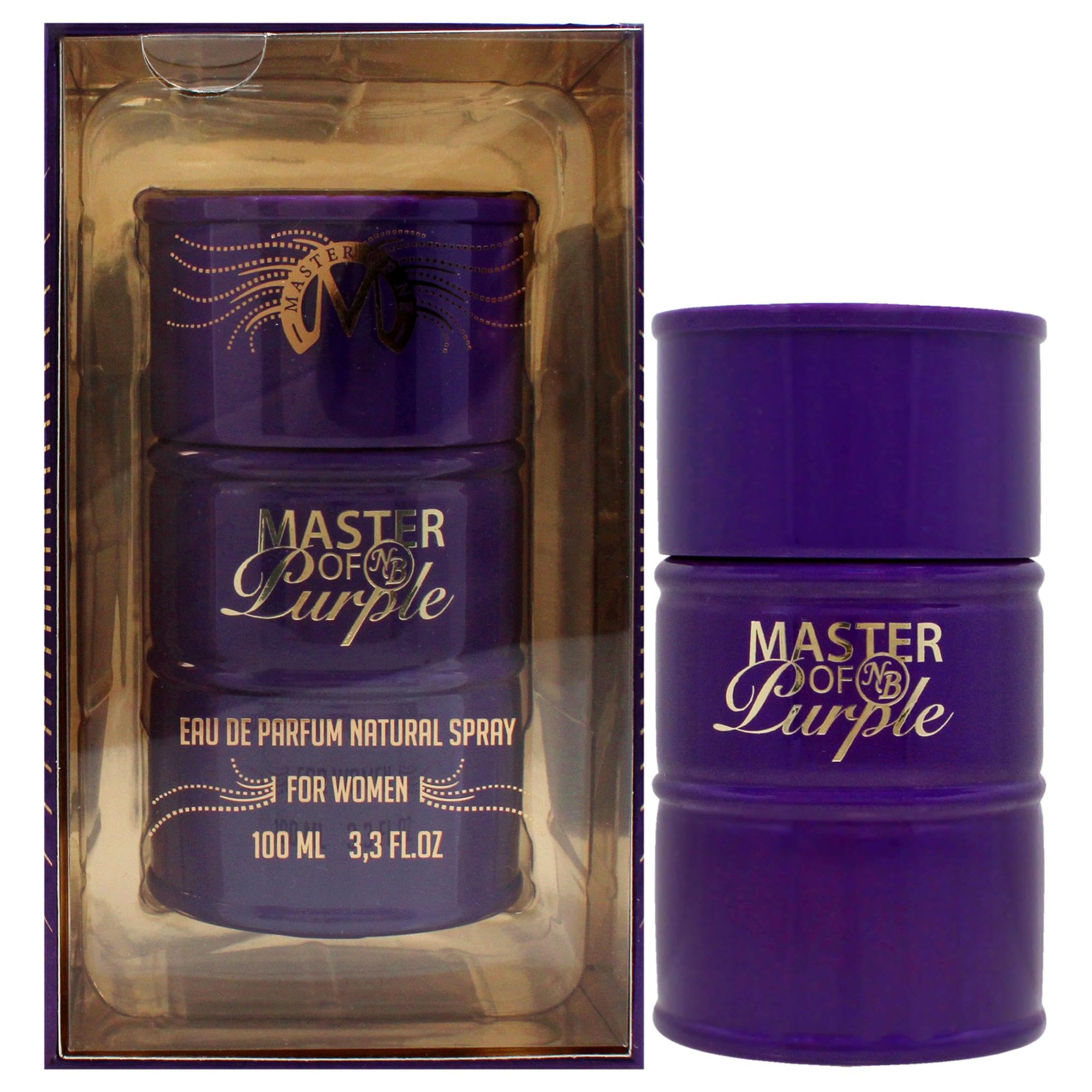 New Brand Master of Purple EDP Women Woody Amber Floral Scent 3.3 oz Spray