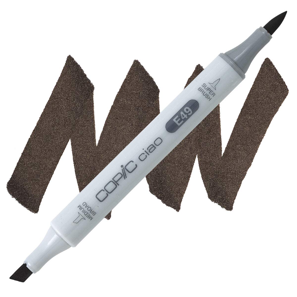 Copic Ciao Double Ended Marker, Dark Bark (E49)