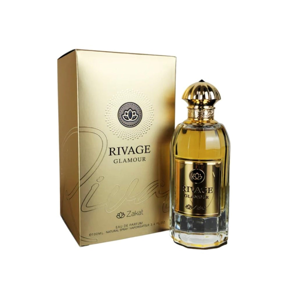 Zakat Rivage Gamour Eau de Parfum Spray para unisex, 3,4 onzas líquidas (100 ml)