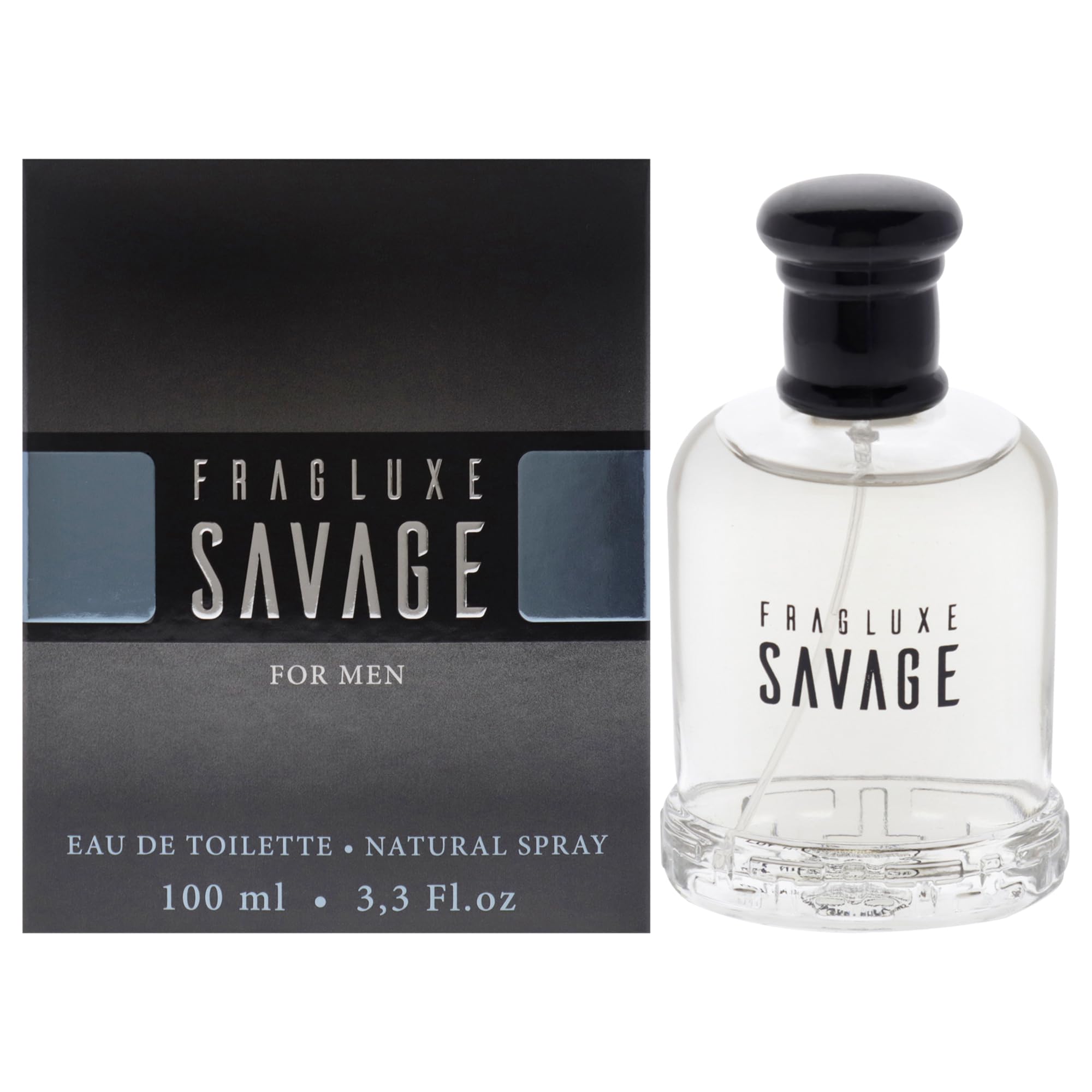 Fragluxe Savage EDT for Men Citrus Patchouli Floral Aromatic 3.3 oz Spray