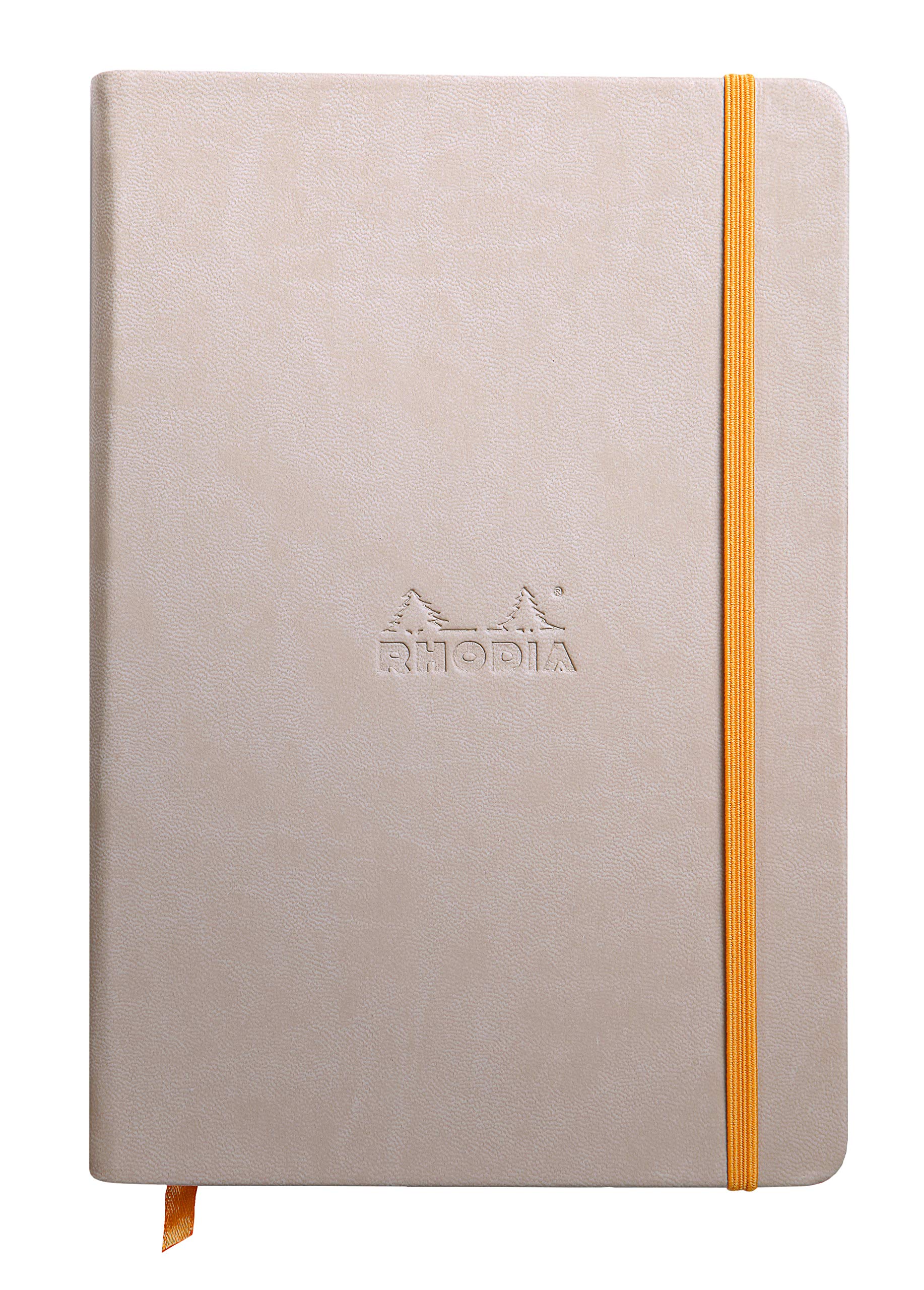 Rhodia Rhodiarama Webnotebook - Lined 96 sheets - 5 1/2 x 8 1/4 - Beige cover