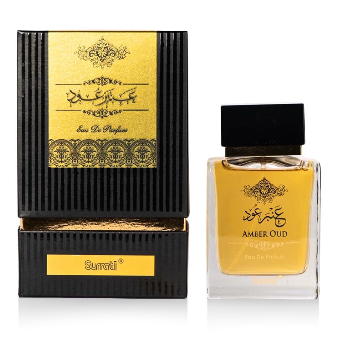Surrati Amber Oud Eau de Parfum Spray 3.4 Fl Oz (100 ml)