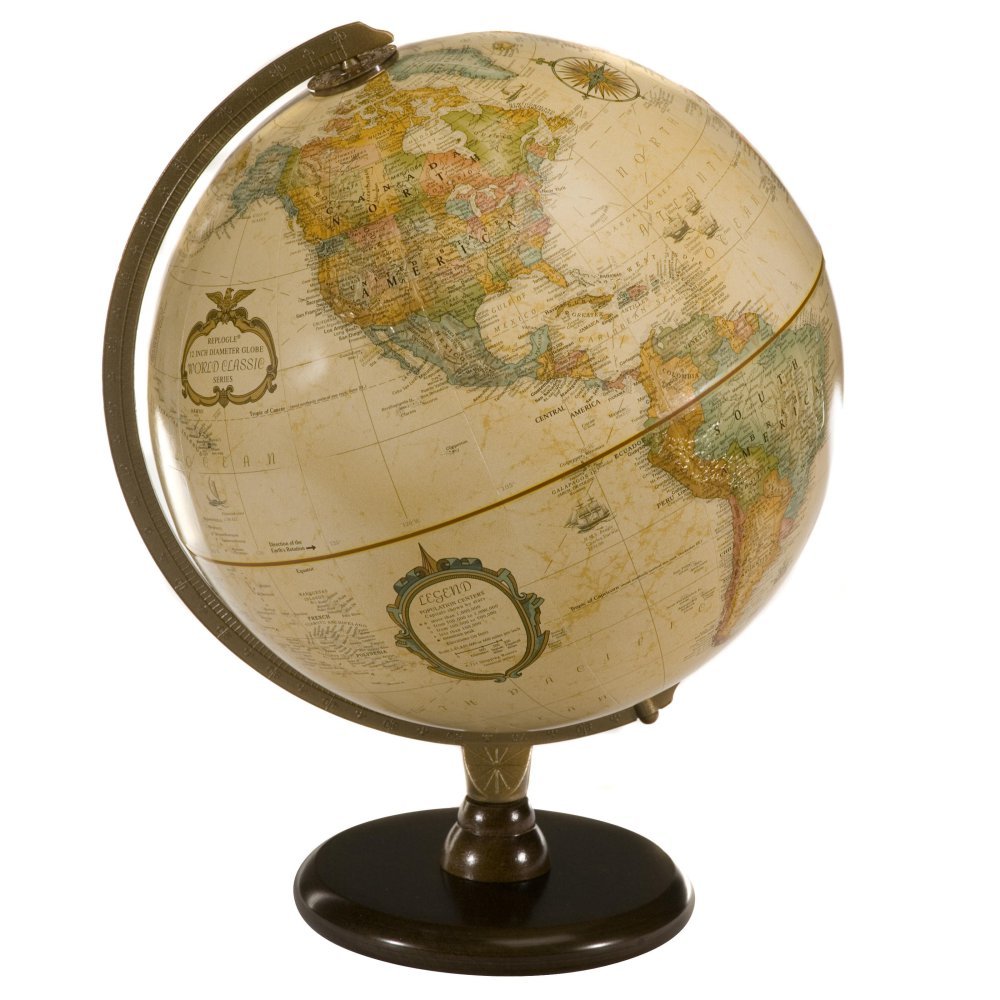 Replogle Hastings Globe, 12-Inch, Antique English
