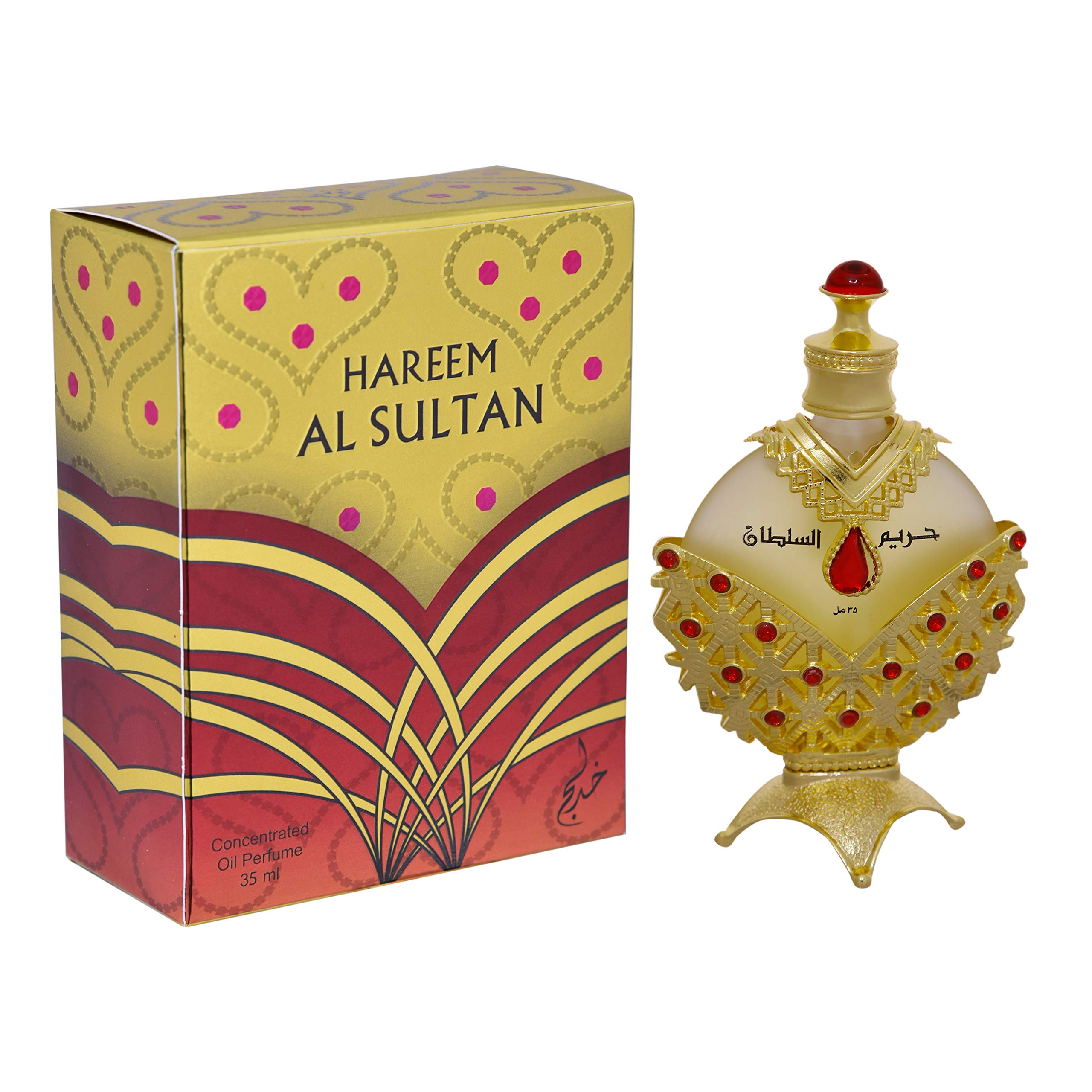 Huile parfumée concentrée Khadlaj Hareem Al Sultan Gold 35 ml (unisexe)