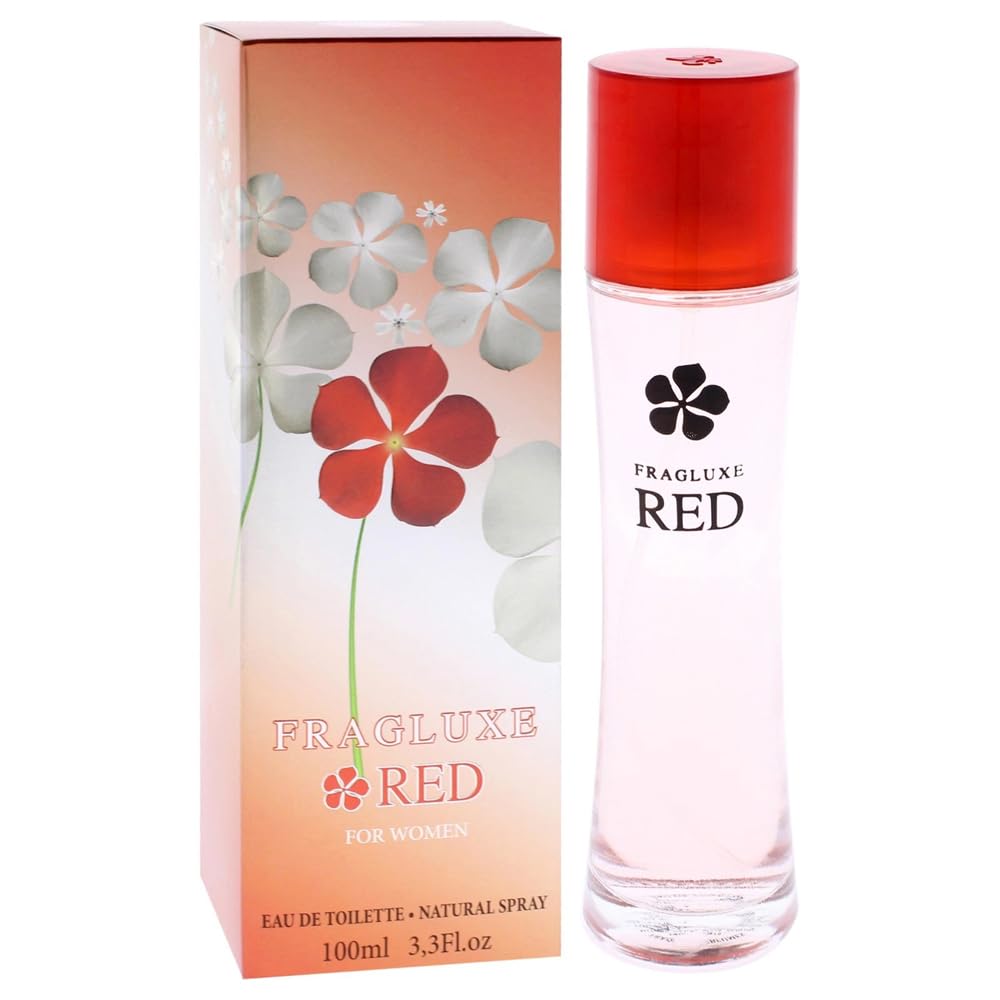 Fragluxe Red Eau de Toilette Women Floral Fruity Vanilla Scent 3.3 oz Spray
