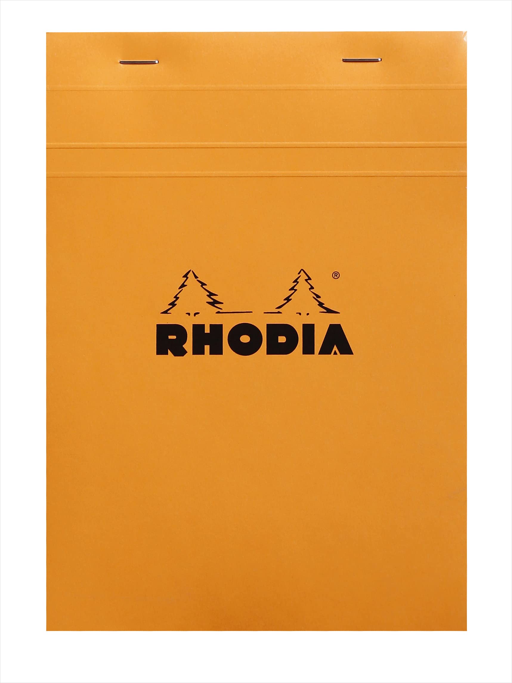 Rhodia Staplebound Notepad - Graph 80 sheets - 6 x 8 1/4 - Orange cover