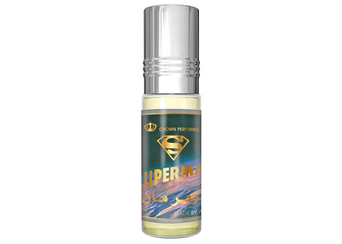 Perfume en aceite roll-on Superman de Al Rehab para hombre, 6 ml