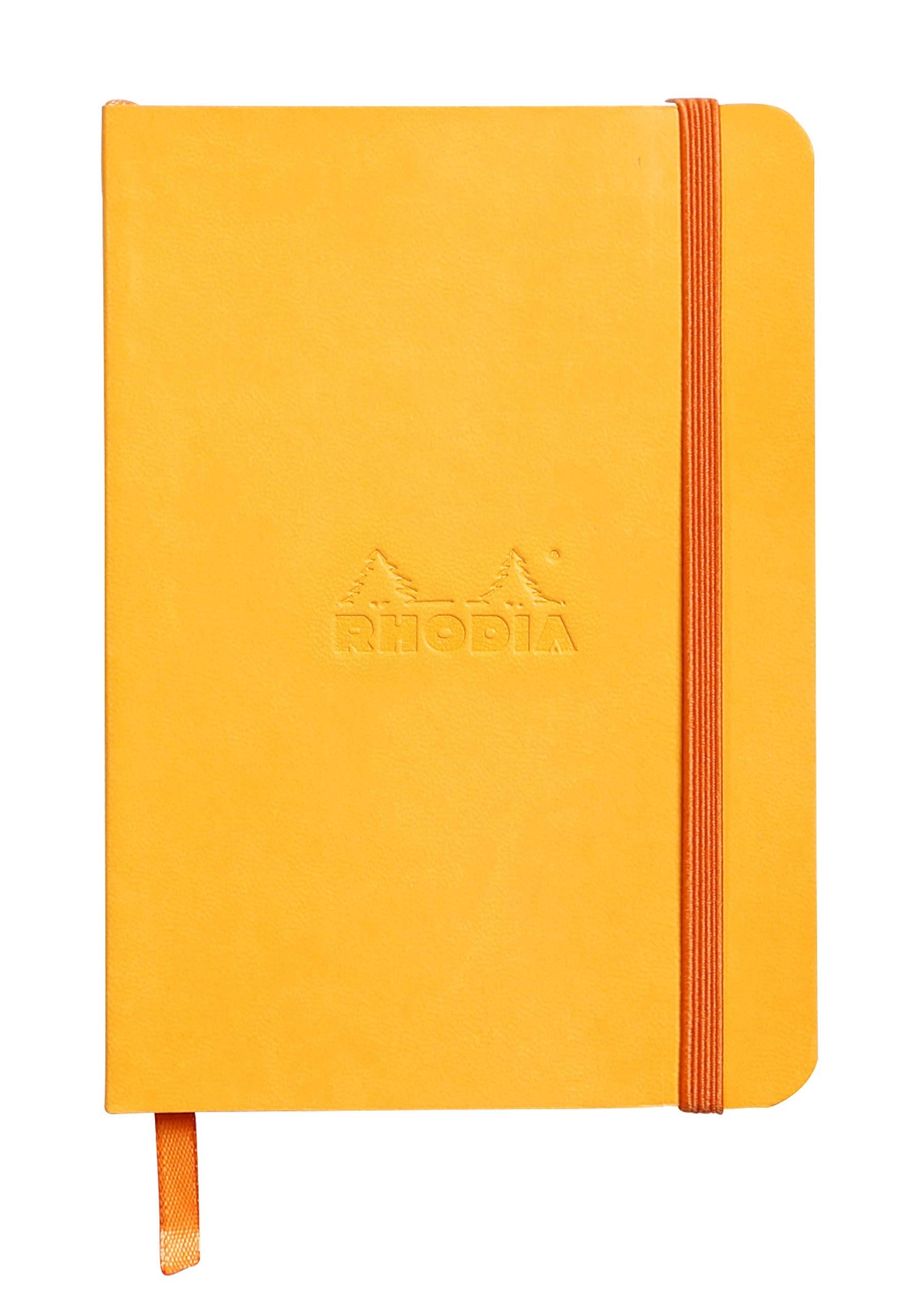 Cuaderno de tapa blanda Rhodia Rhodiarama - 72 hojas rayadas - 4 x 5 1/2 - Tapa amarilla