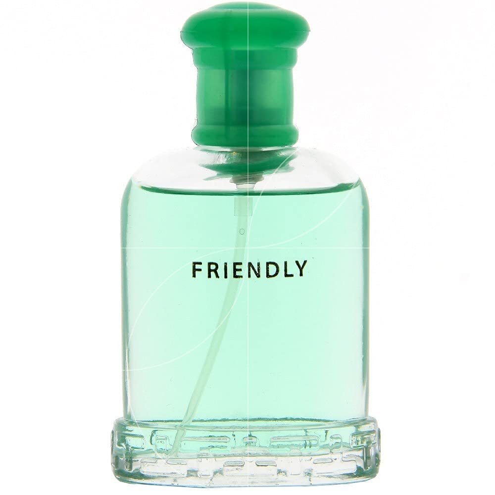 Fragluxe Friendly Eau de Toilette Men Fresh Musky Scent 3.3 oz Spray