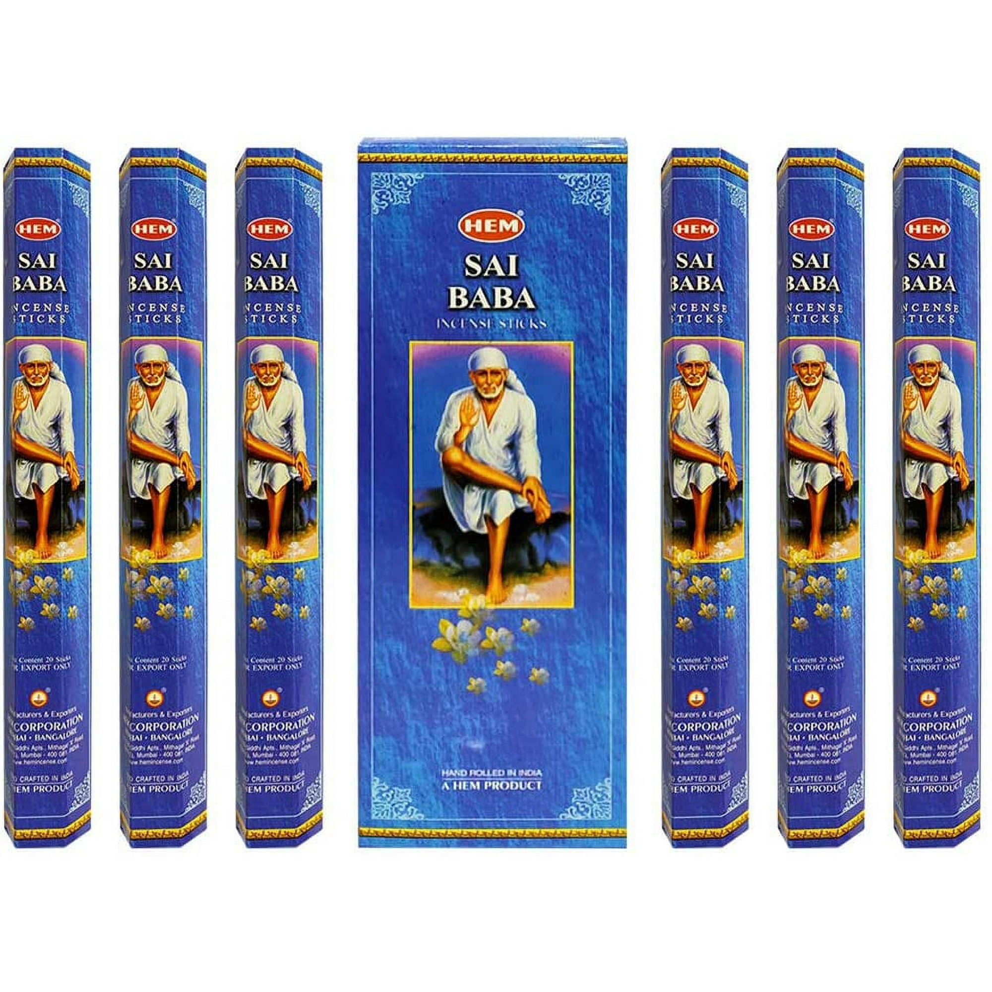 Hem Sai Baba Incense Sticks - 120 Stick Bulk Box (6 Inner Tubes of 20)