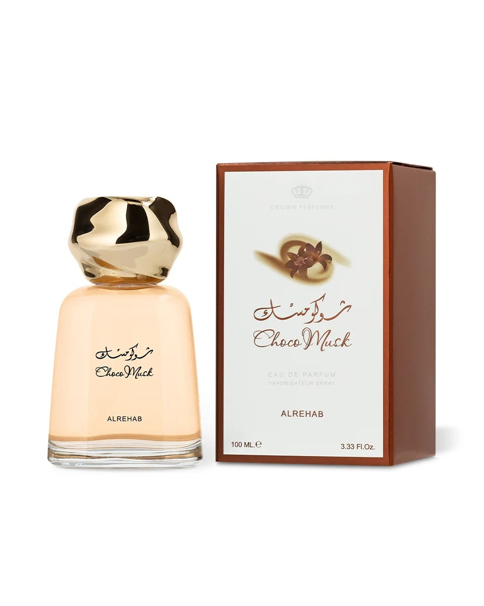 Al Rehab Choco Musk Eau de Parfum Spray, 3.33 Fl Oz (100 ml)