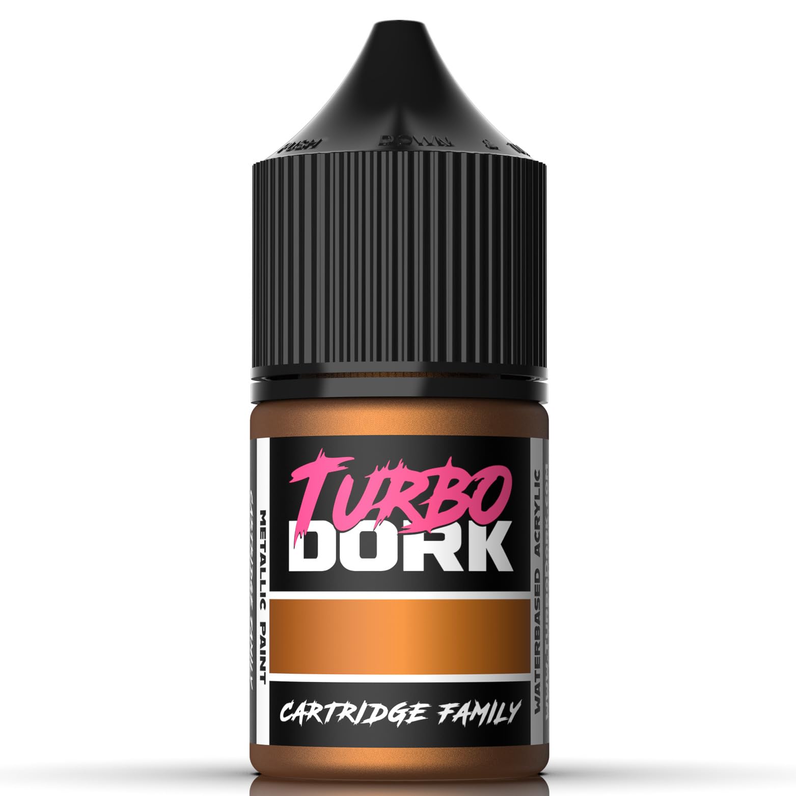 Turbo Dork Cartridge Family Metallic Acrylic Paint 22ml Bottle - Water-based Non-Toxic Metallic Finish Paint