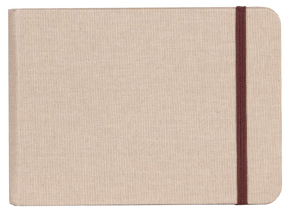 Álbum de viaje Clairefontaine Goldline - 32 hojas en blanco - 4 x 5 3/4 A6 - Natural