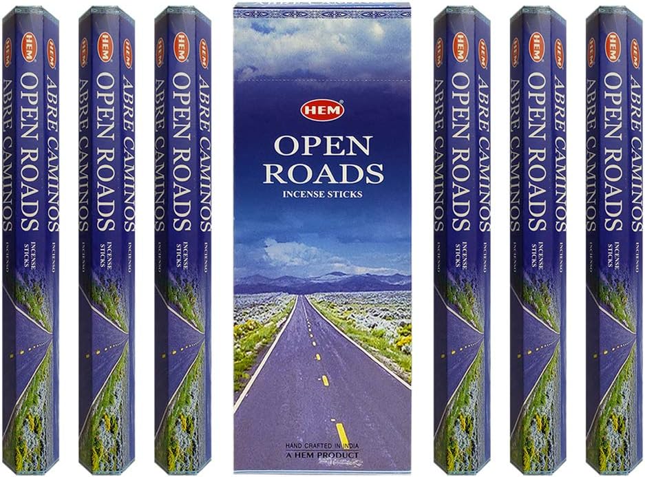 Hem Open Roads Incense Sticks - 120 Stick Bulk Box (6 Inner Tubes of 20)