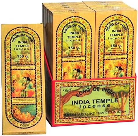 Song of India India Temple Incense, 120 Stick Pack (12-PACK)