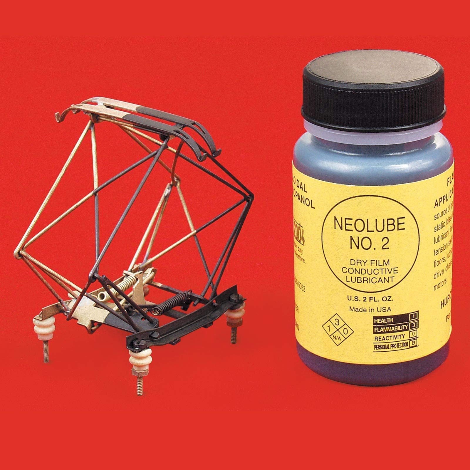 Lubricante de película seca Neolube No 2 - Botella con tapa para pincel - 2 fl oz