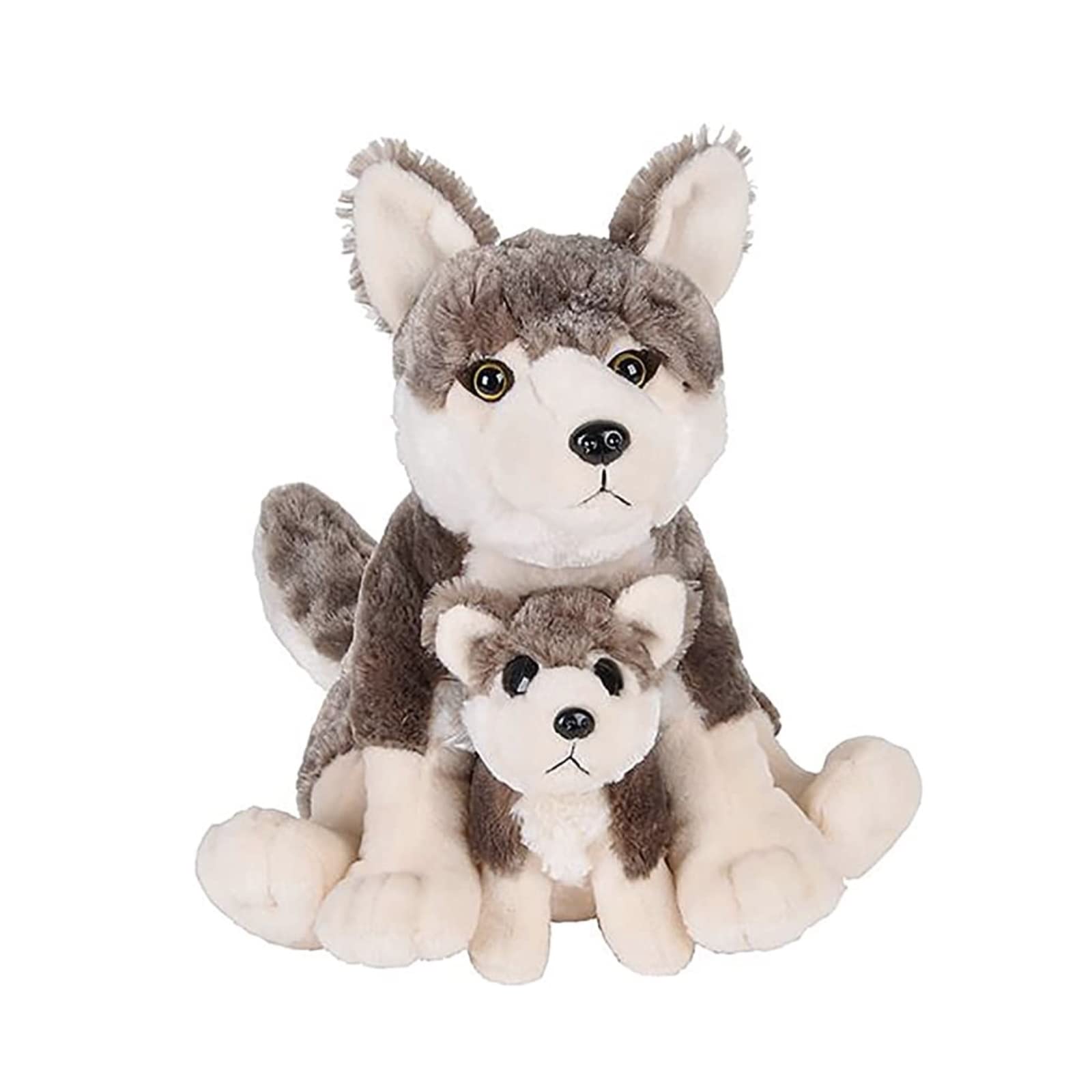 Rhode Island Novelty 12" AND 6" BIRTH OF LIFE WOLF PLUSH