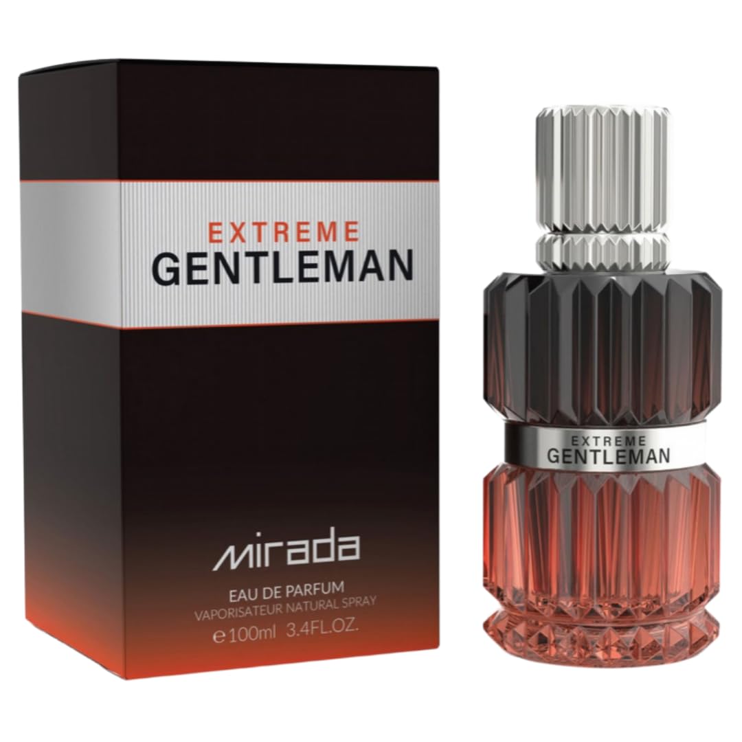 MIRADA Gentleman Extreme Eau de Parfum Spray for Men, 3.4 Fl Oz (100 mL)