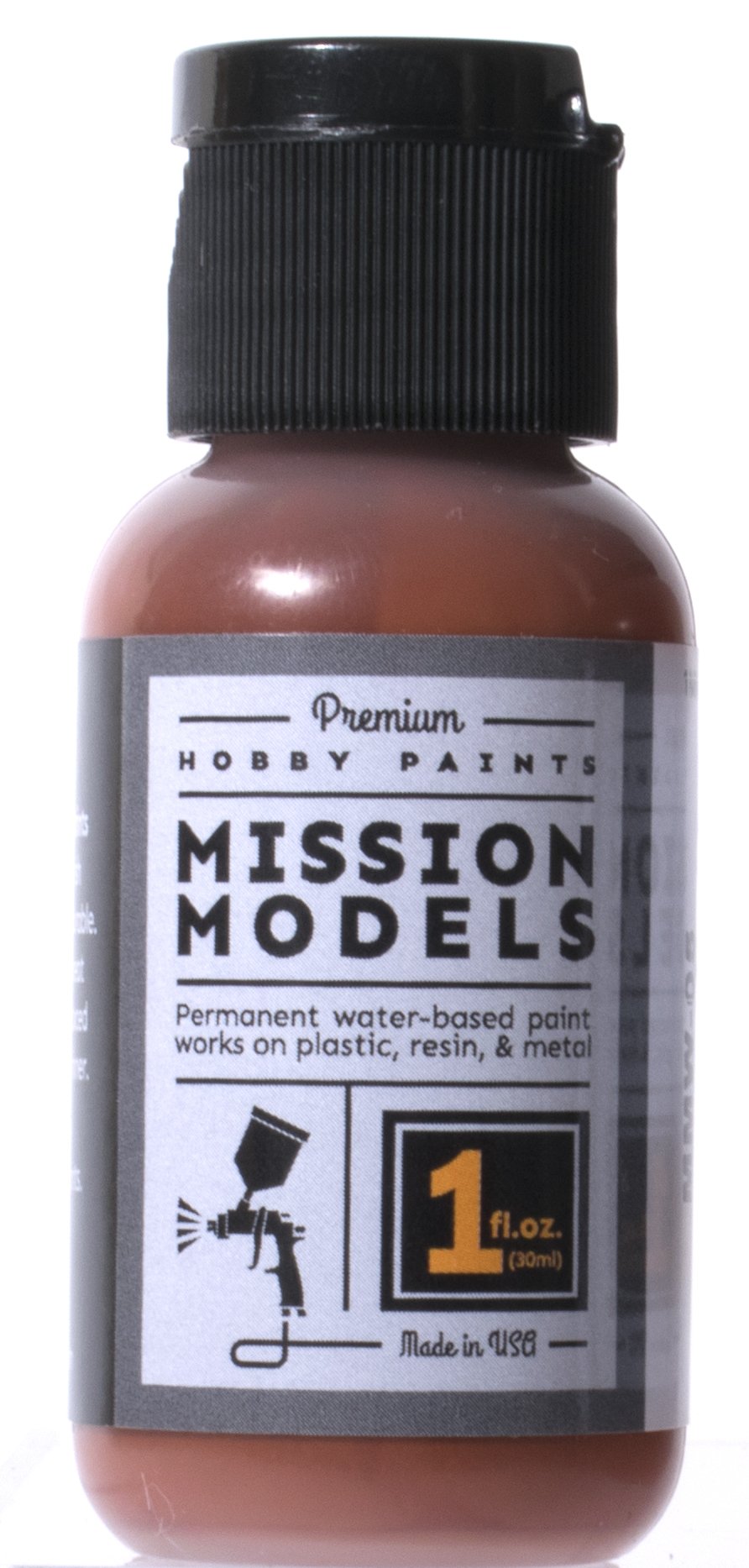 Mission Models Standard Rust Acrylic Hobby Paint, 1 fl oz for Models & Miniatures