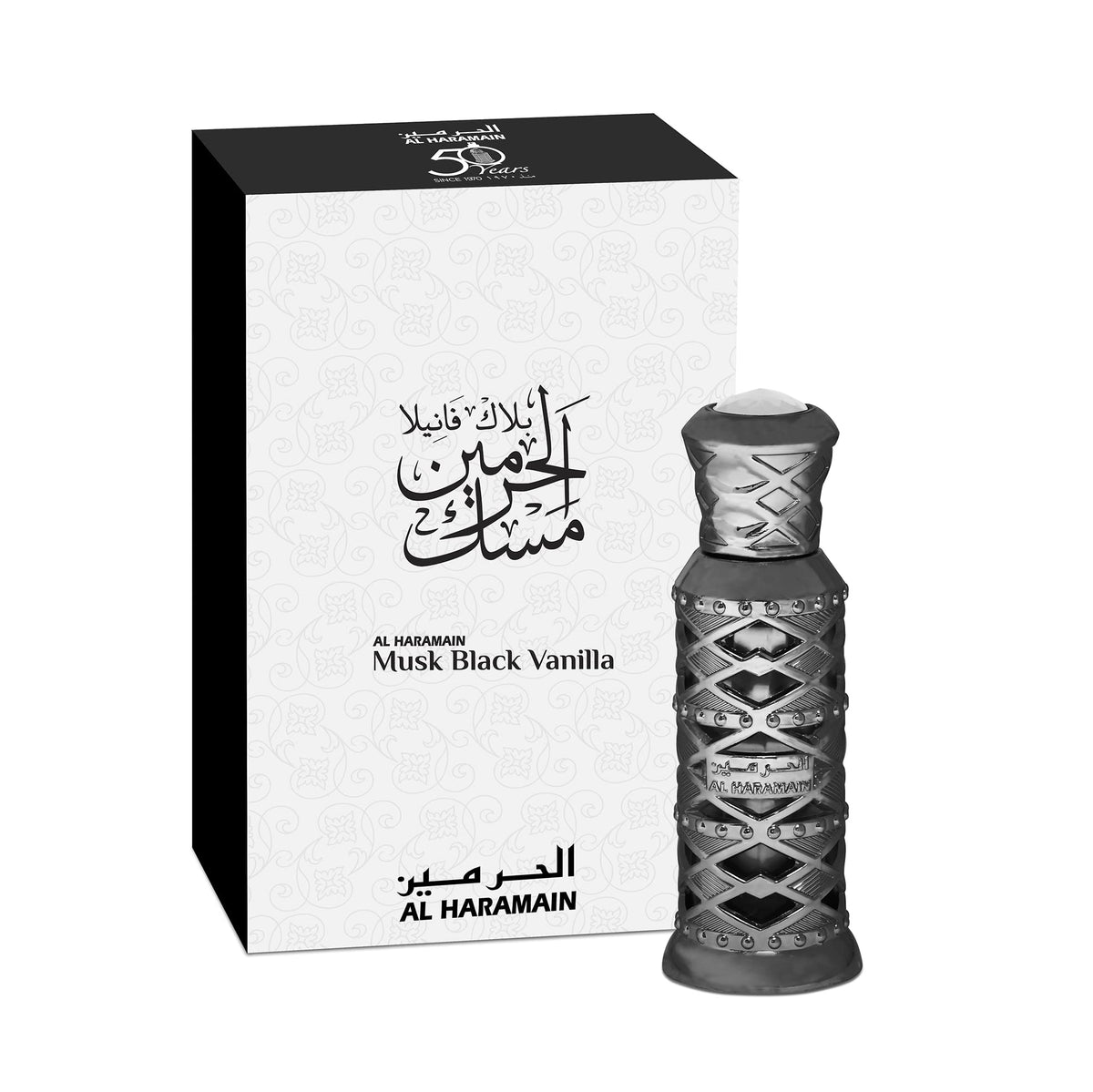 Al Haramain Musk Black Vanilla Perfume Oil for Unisex 12 ml (0.4 Fl Oz)