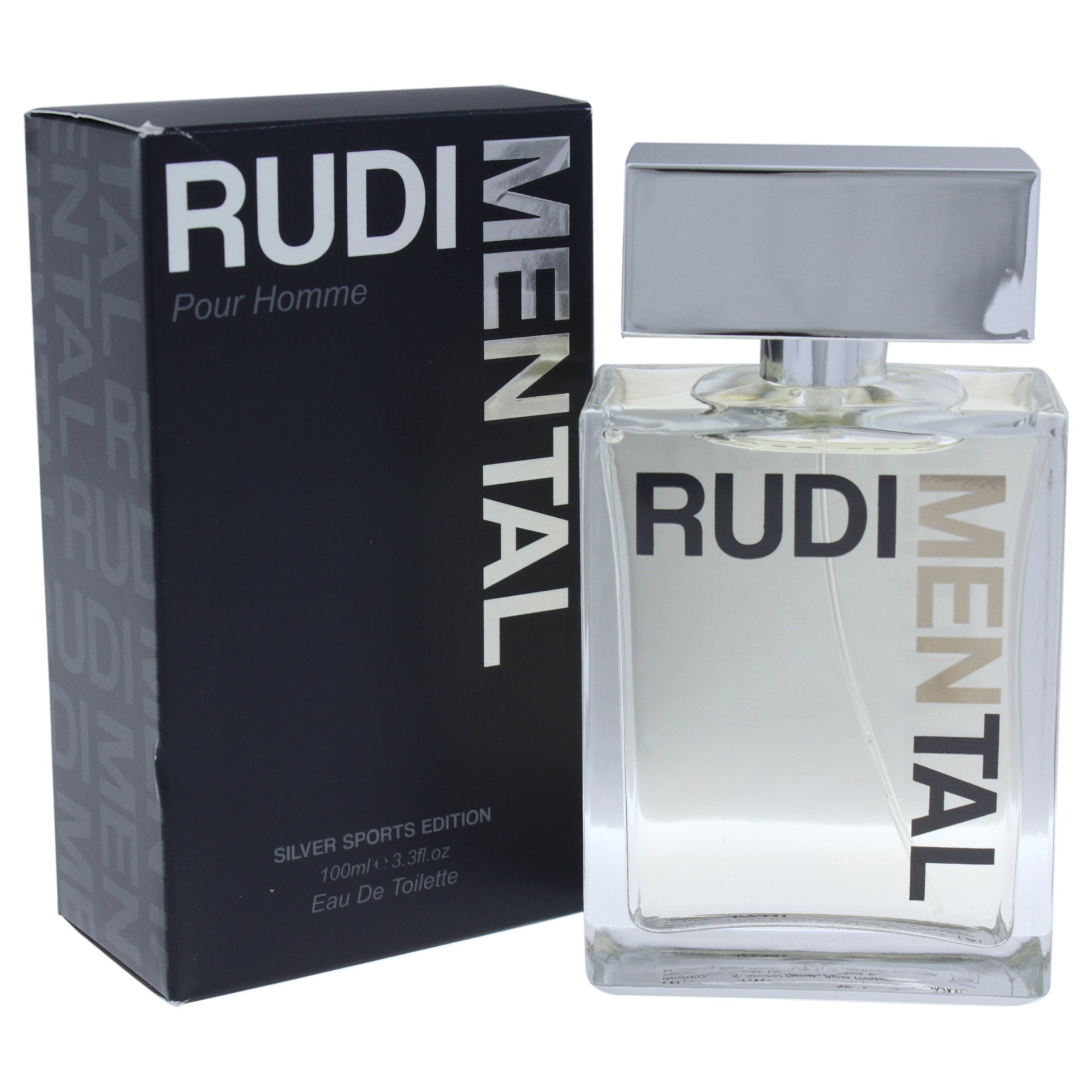 Rudimental Silver Sports Edition Eau de Toilette Men Fresh Woody Scent 3.3 oz Spray