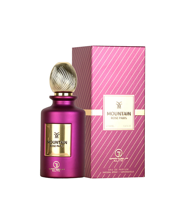 Grandeur Mountain Rose Paris Eau de Parfum Spray for Unisex 3.4 Fl Oz (100 ml)