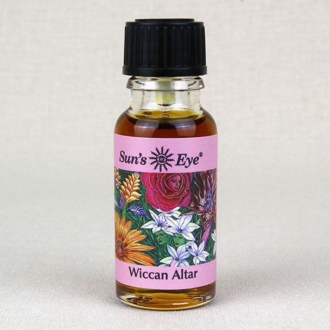 Aceite de altar wiccano - Aceites puros Sun's Eye - Botella de 1/2 onza