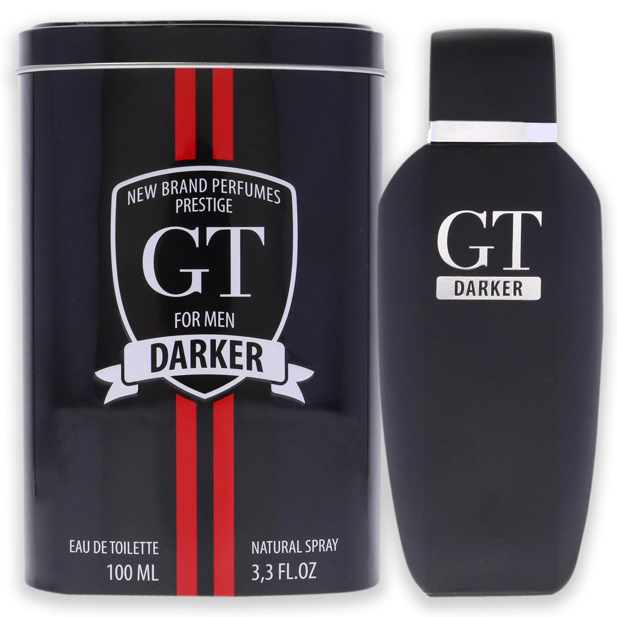 New Brand Prestige GT Darker Eau de Toilette Men Woody Musky Scent 3.3 oz Spray