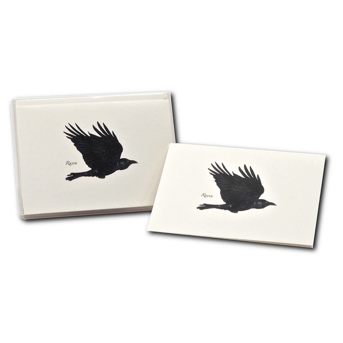 Earth Sky + Water - Raven Notecard Set - 8 Blank Cards with Envelopes