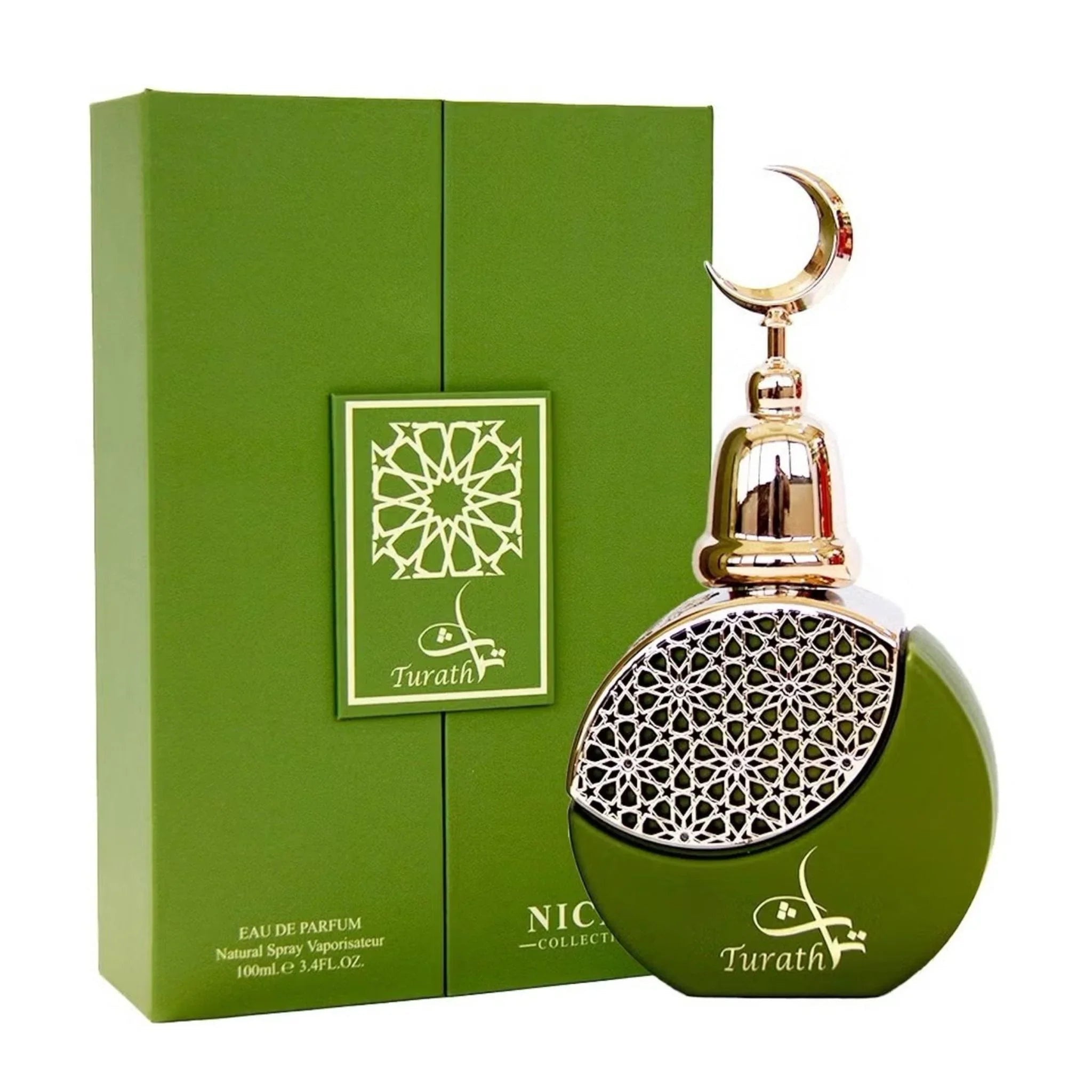 Khalis Turath Niche Collection Eau de Parfum for Men, Oriental Spicy Woody Fragrance with Subtle Sweetness, 3.4 oz Spray