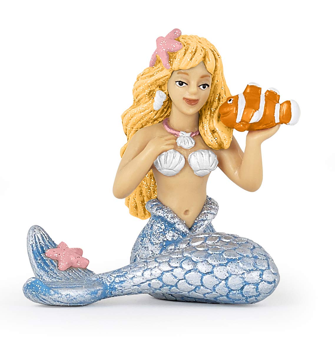 Papo Silver Mermaid Figure, Multicolor