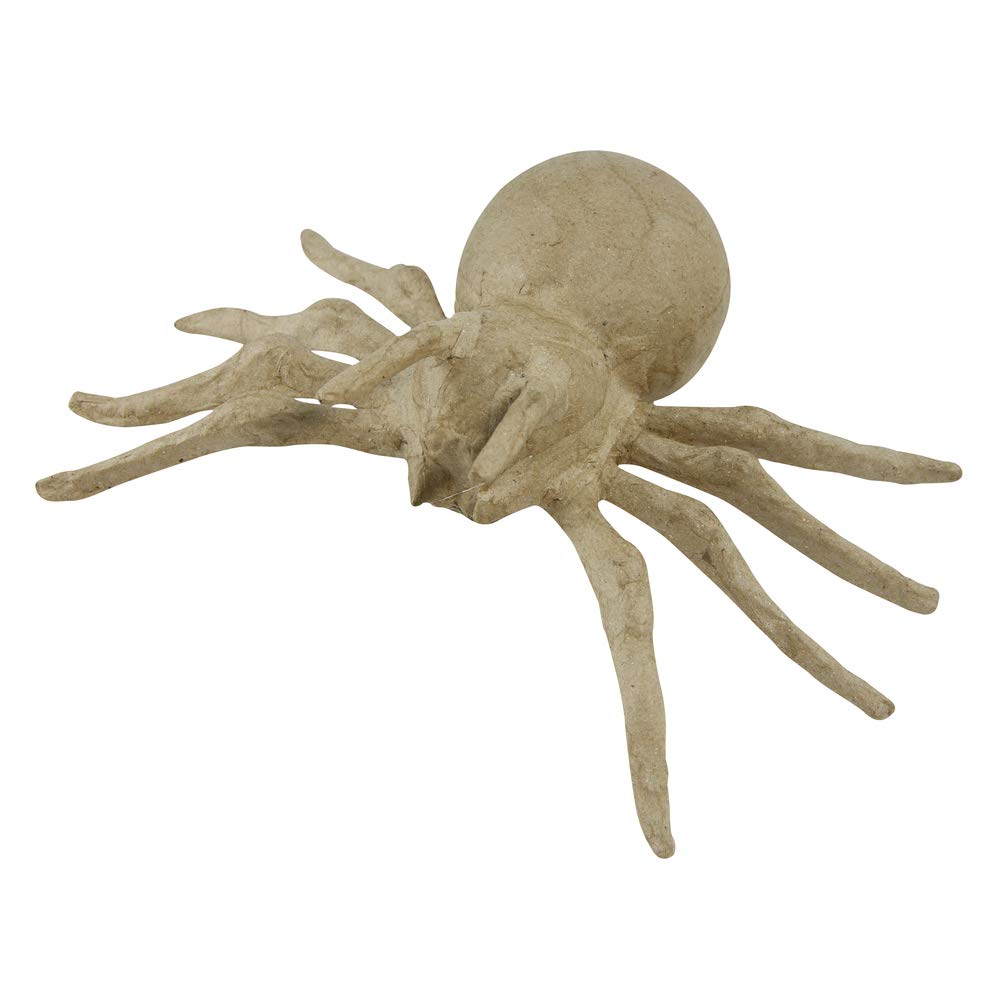 Figuras de animales pequeños de papel maché con decoración de decopatch: de 4 1/2 a 5 pulgadas: araña