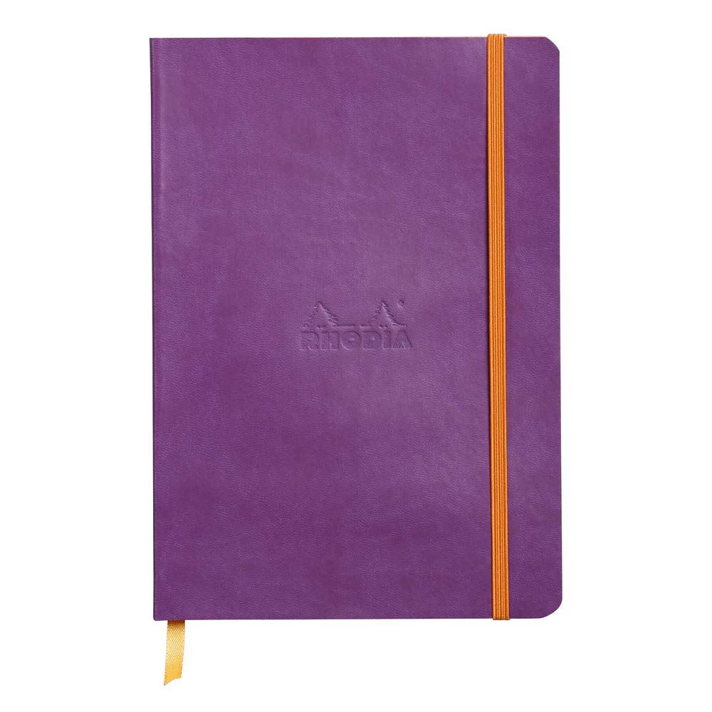 Cuaderno blando Rhodia Rhodiarama - 80 hojas rayadas - 6 x 8 1/4 - Morado