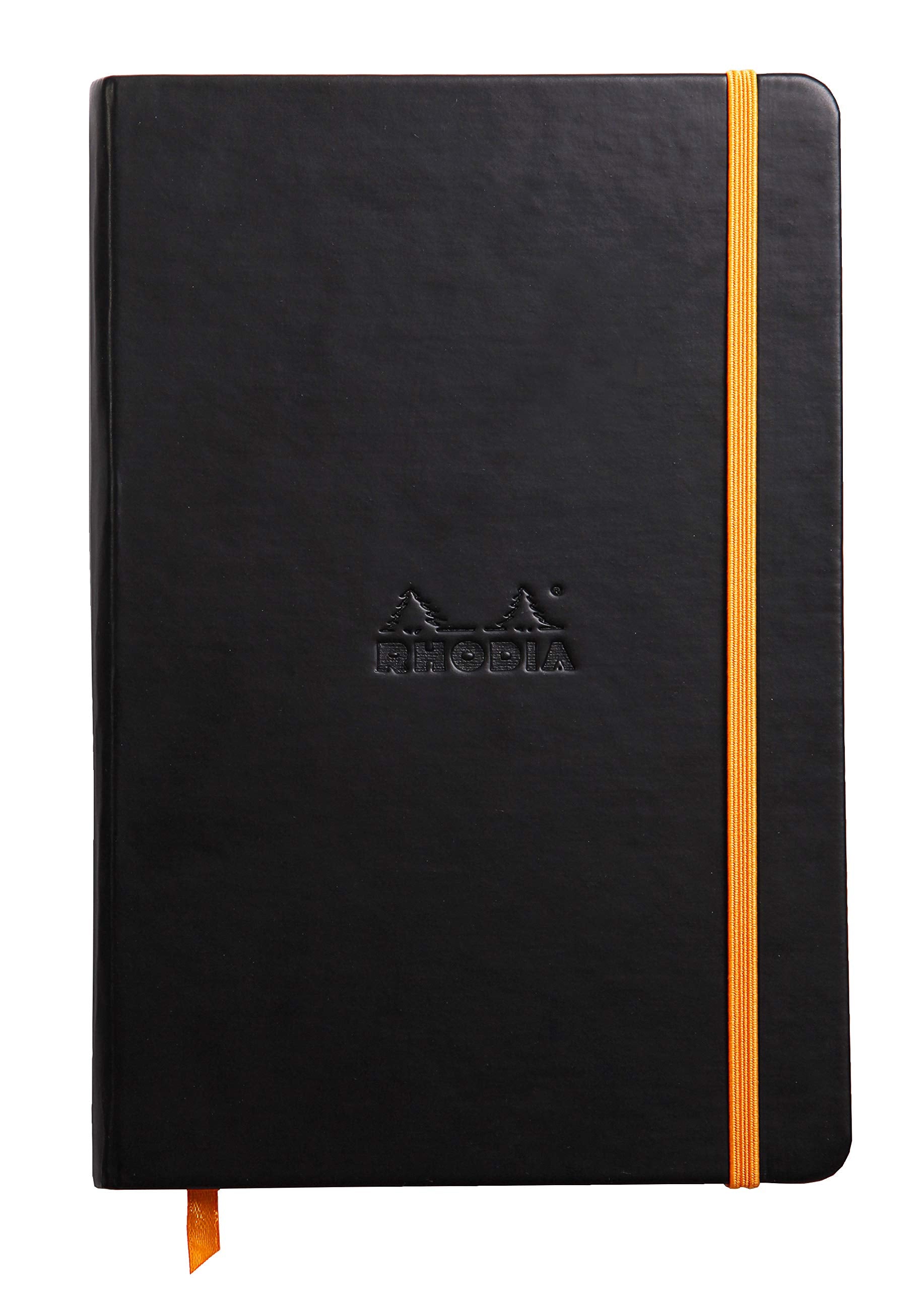 Cuaderno web Rhodia Rhodiarama - Rayado 96 hojas - 5 1/2 x 8 1/4 - Tapa negra