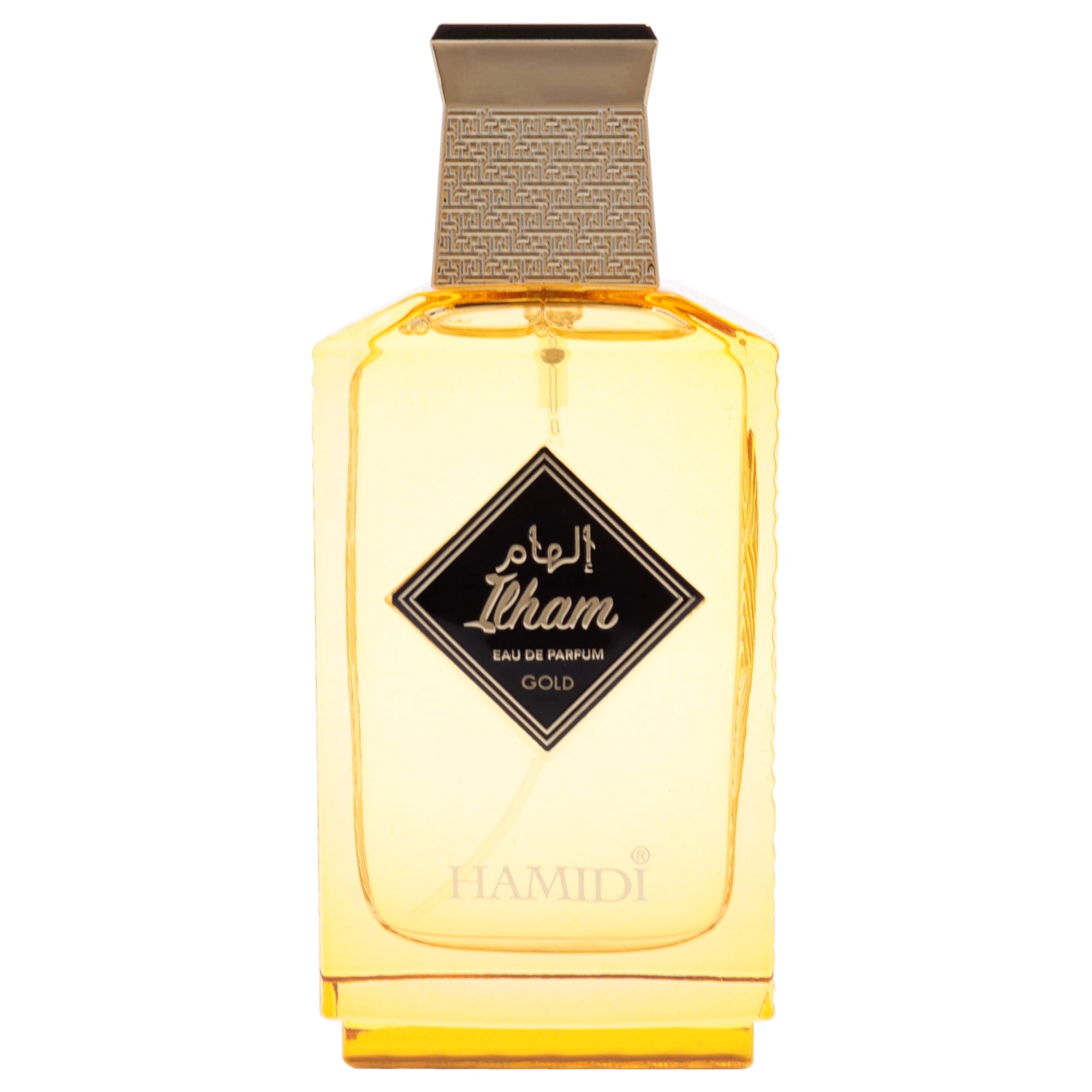 Hamidi Ilham Gold EDP Unisex, Oriental Floral Gourmand Fragrance 3.4 oz Spray