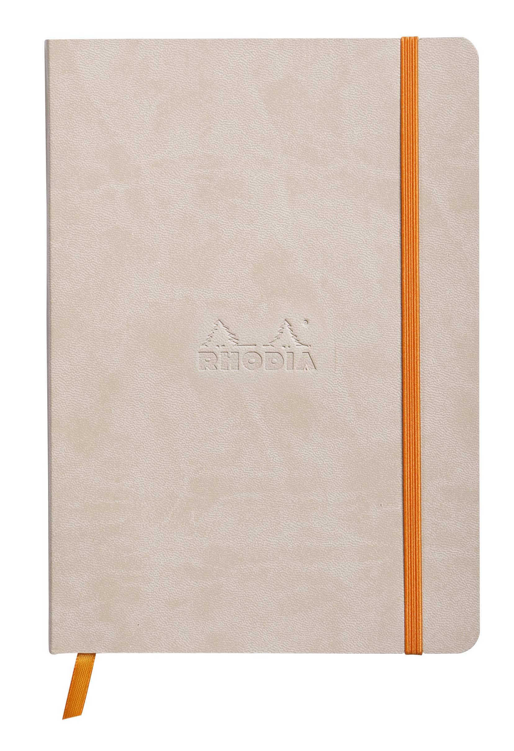 Cuaderno blando Rhodia Rhodiarama - 80 hojas rayadas - 6 x 8 1/4 - Beige
