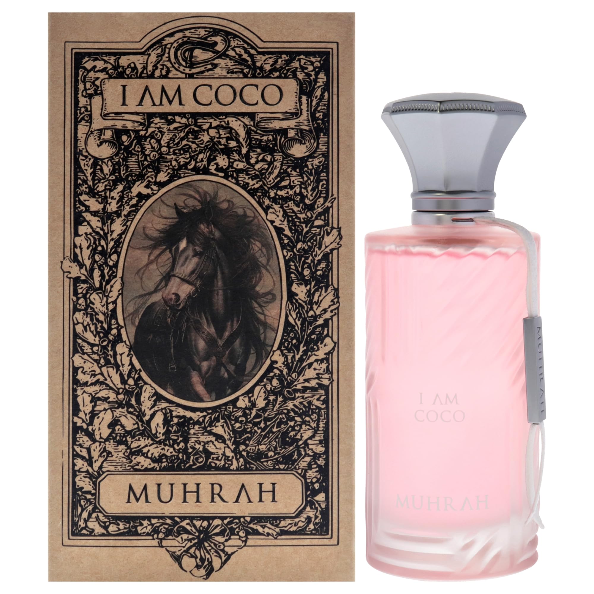 Muhrah I Am Coco Eau de Parfum for Women, Oriental Floral Fruity Fragrance with Pear Tuberose Jasmine Amber and Musk, 3.4 oz Spray