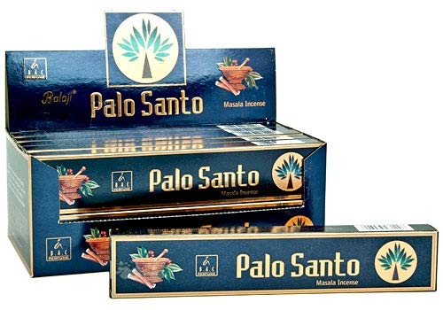 Balaji Palo Santo Incense Sticks 12 x 15 grams (Dozen Pack)