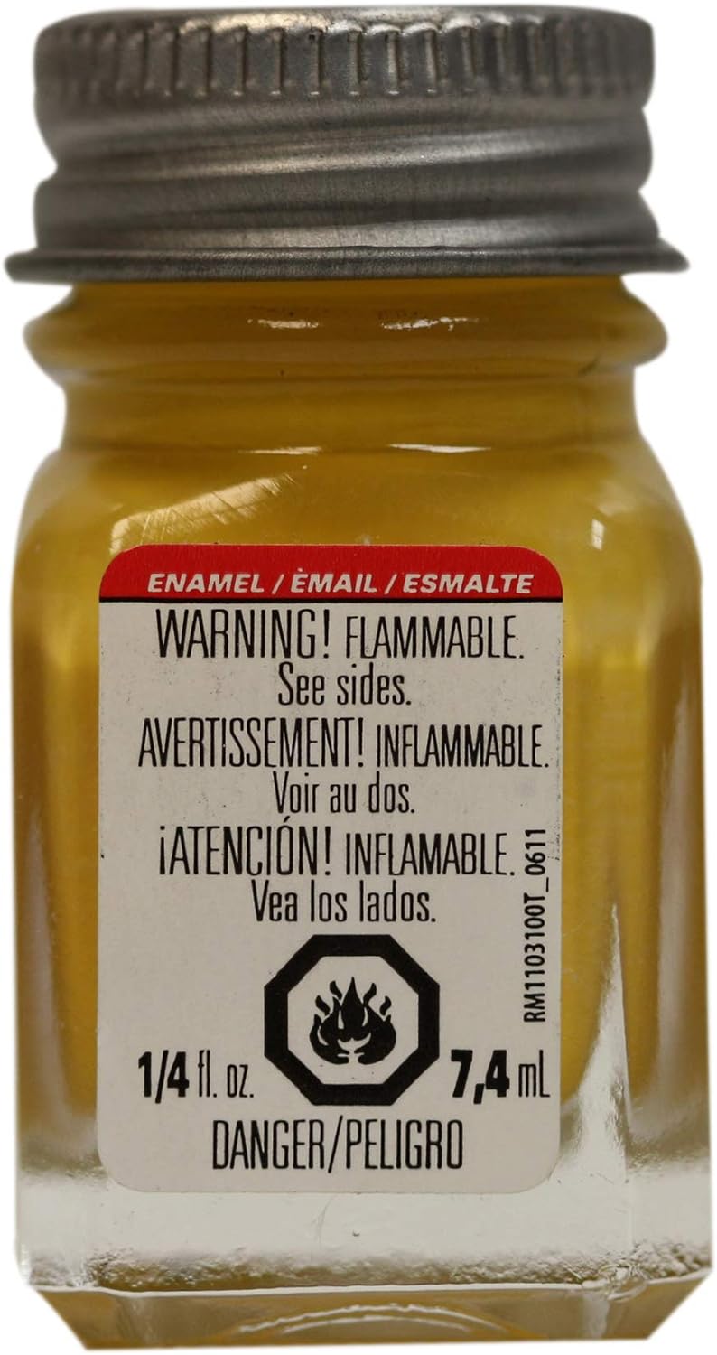 Esmalte para pintura plástica Testors Corp. Esmalte amarillo de 1/4 oz TES1114TT