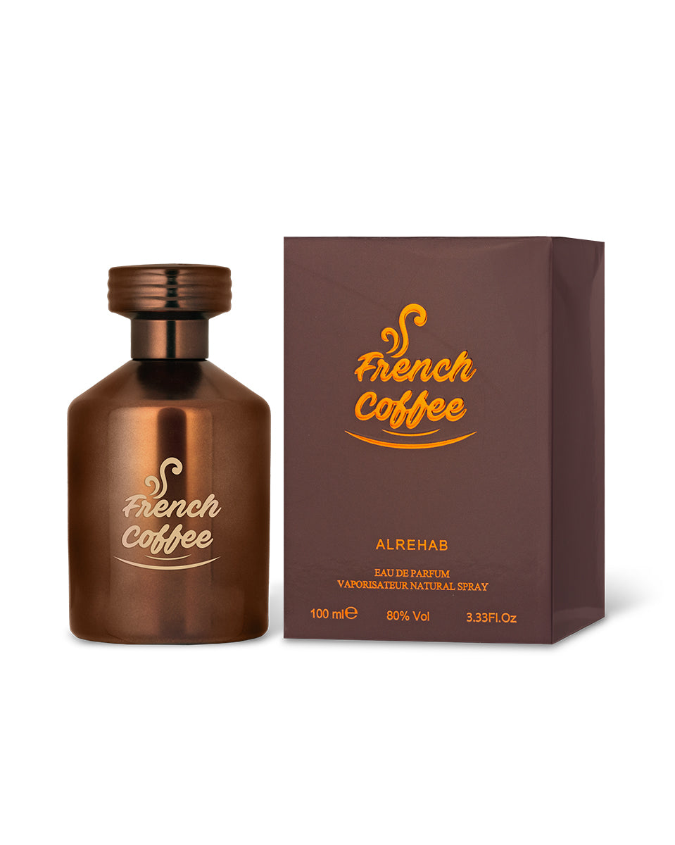 Al Rehab French Coffee Eau de Parfum Spray for Unisex 3.33 Fl Oz (100 ml)