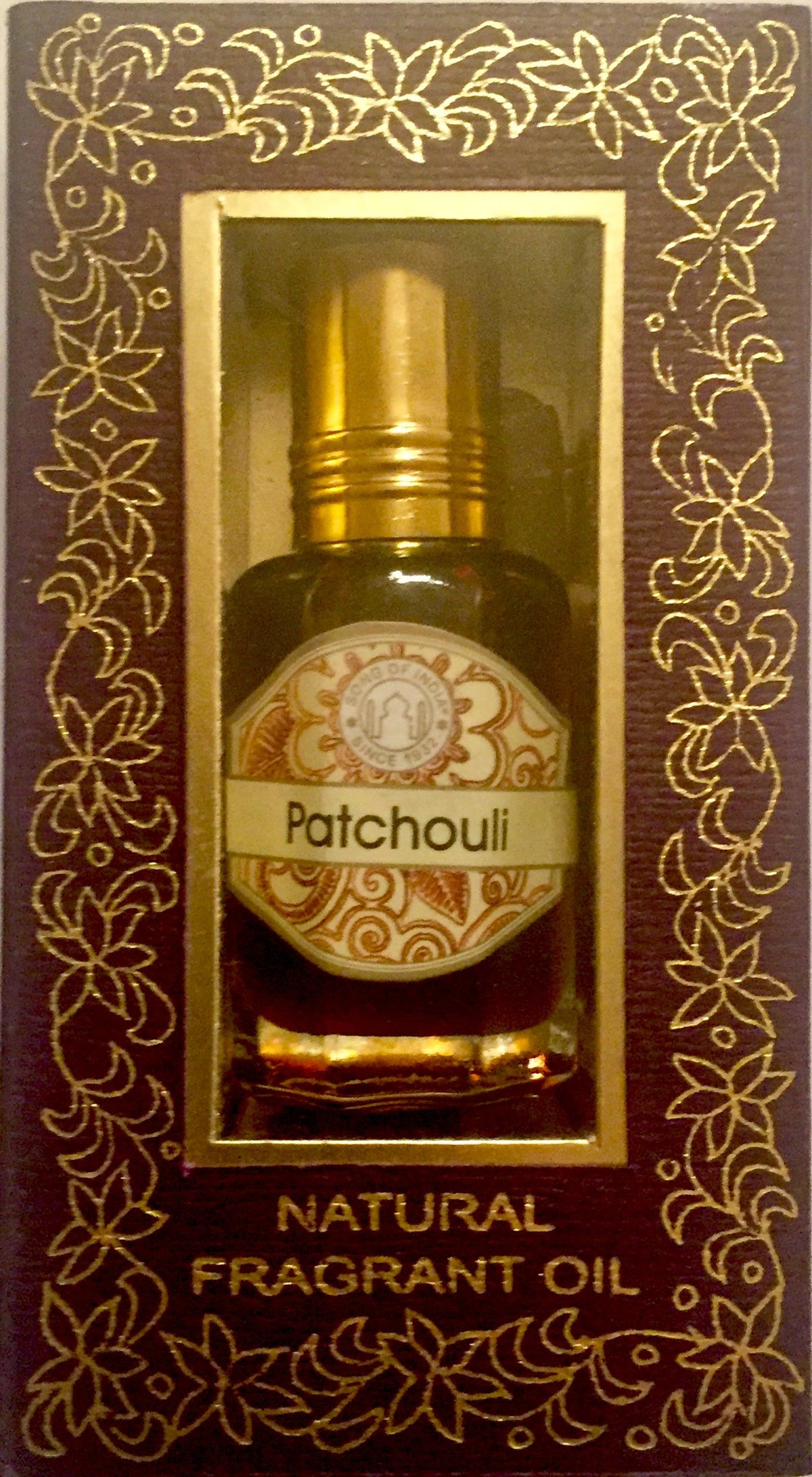 Song of India Patchouli Pure Essential Perfume Oil 12cc Roll-on Bottle